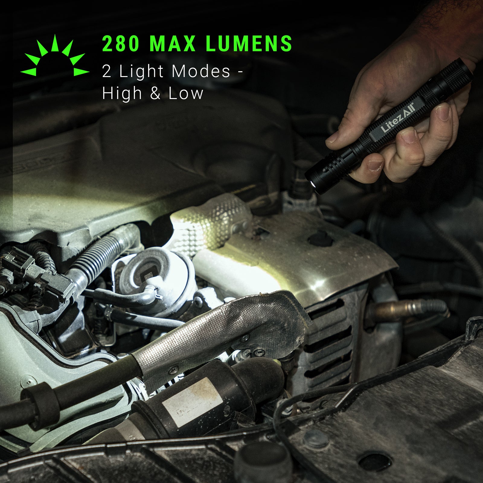 LitezAll® 280 Lumen Tactical Flashlight - LitezAll - 3