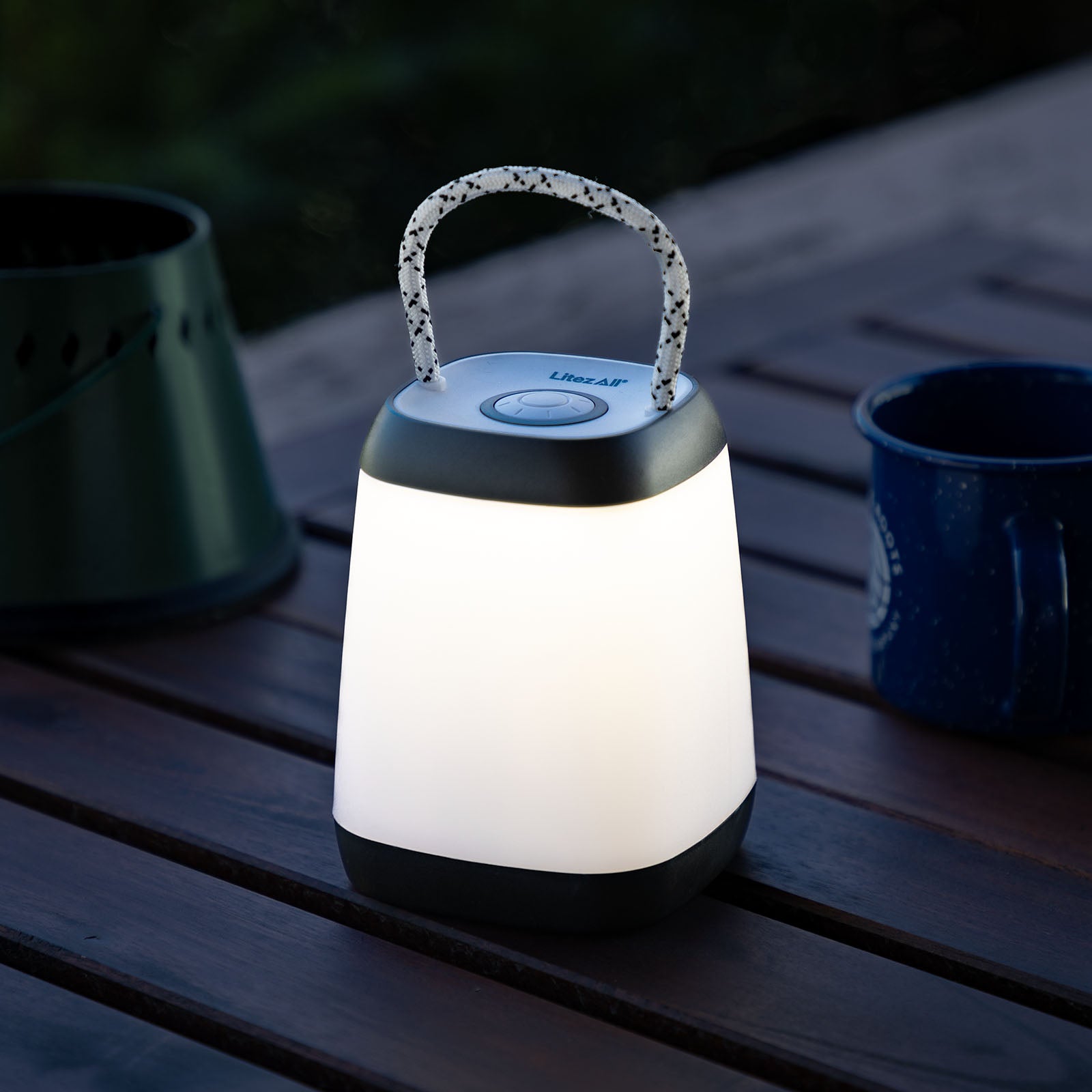 LitezAll Square Mini Lantern with Rope handle - LitezAll - Lanterns - 2