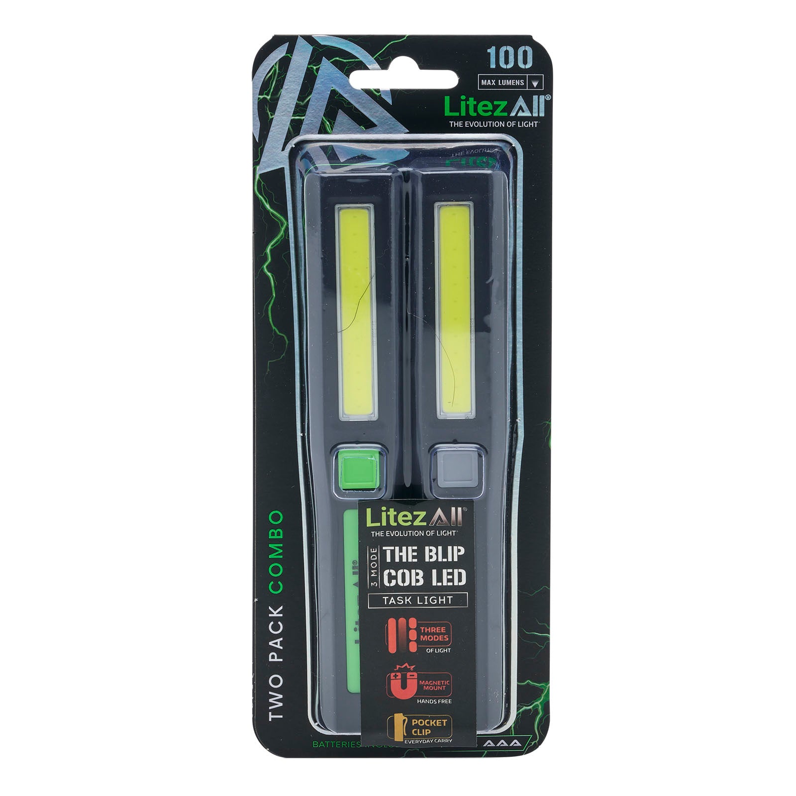 LitezAll Blip Mini COB LED Work Light 2 Pack - LitezAll - 24