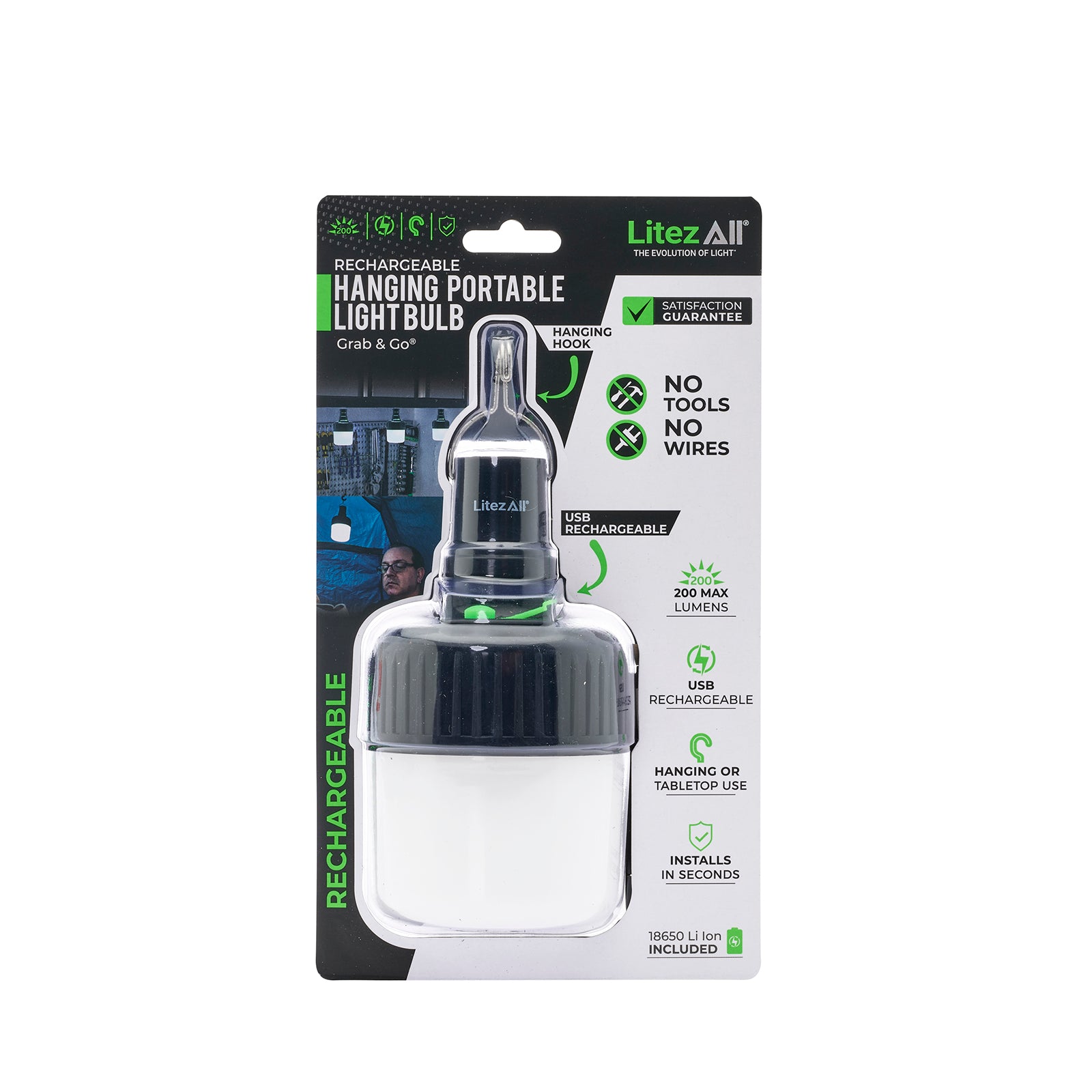 LitezAll Rechargeable 200 Lumen Bulb - LitezAll - Wireless Lighting Solutions - 28