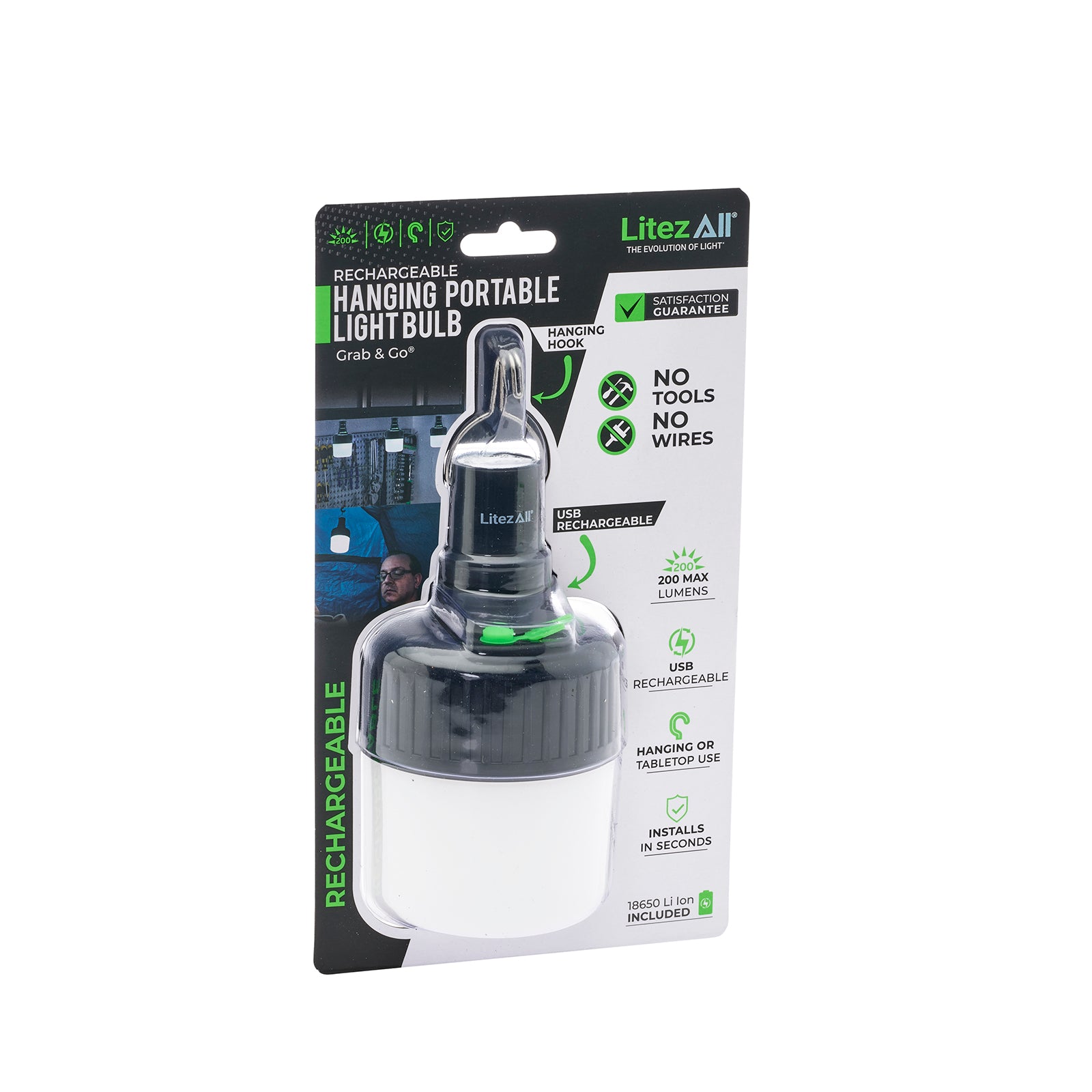 LitezAll Rechargeable 200 Lumen Bulb - LitezAll - Wireless Lighting Solutions - 29