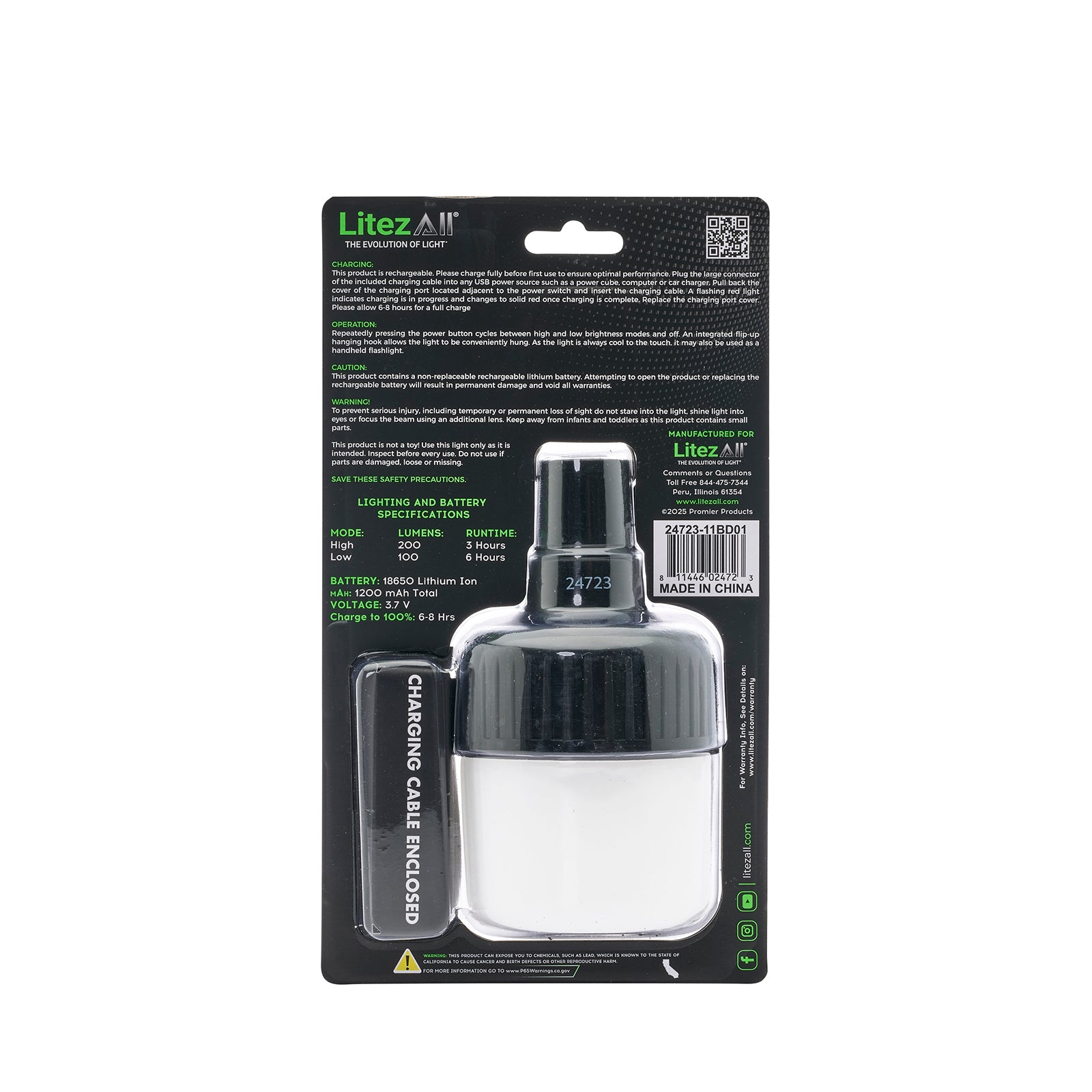 LitezAll Rechargeable 200 Lumen Bulb - LitezAll - Wireless Lighting Solutions - 31