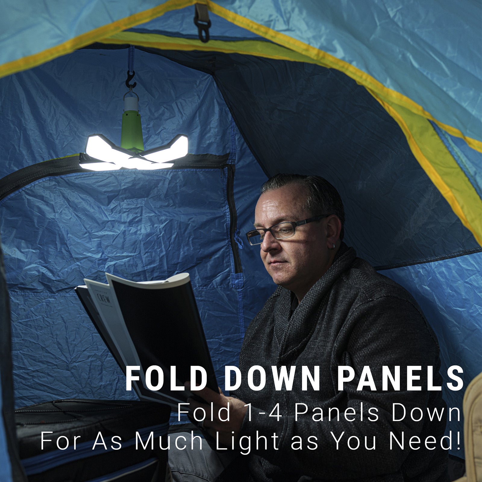 LitezAll Rechargeable Lantern with Fold - Out Panels - LitezAll - Lanterns - 5