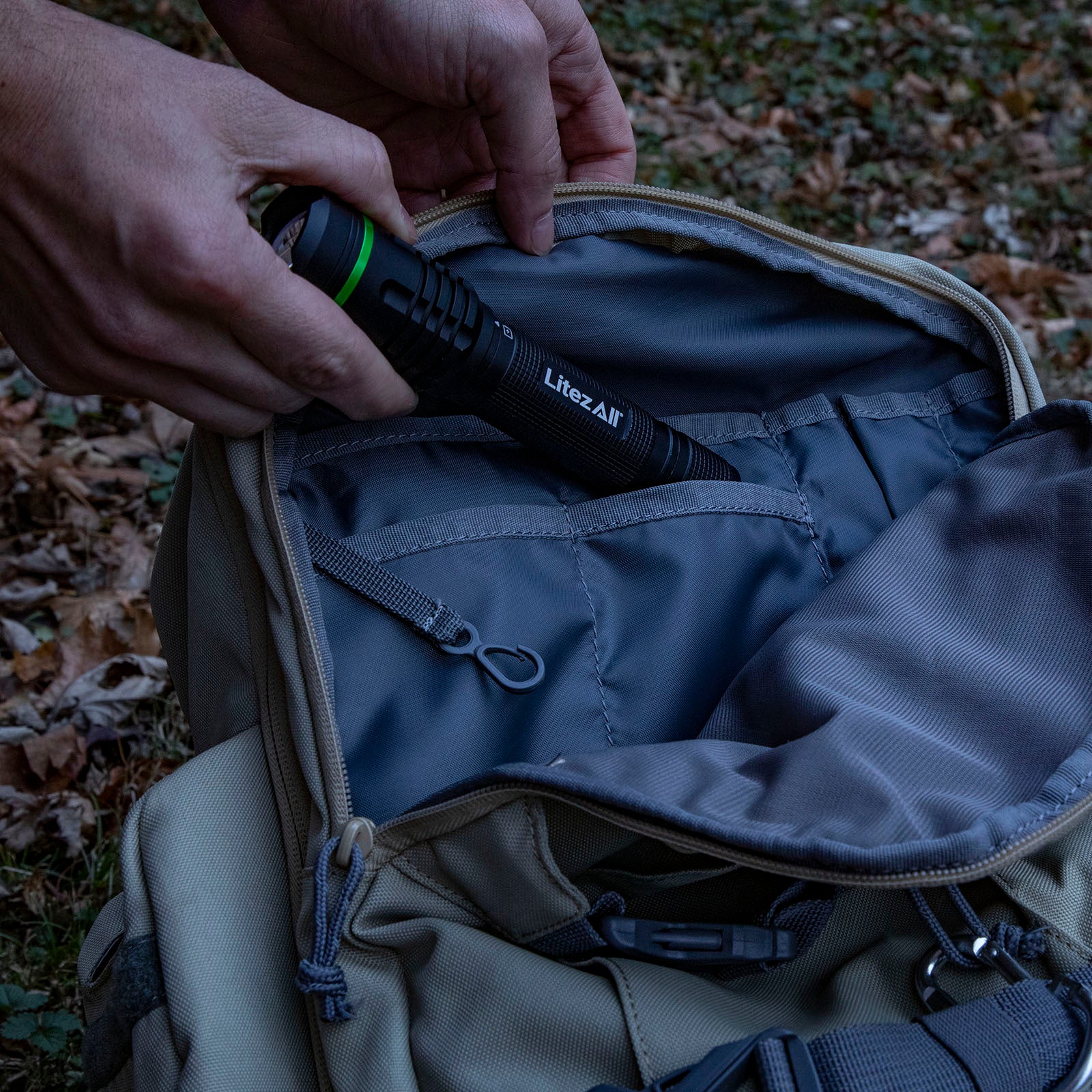 LitezAll® Thin Rechargeable 1000 Lumen Tactical Flashlight