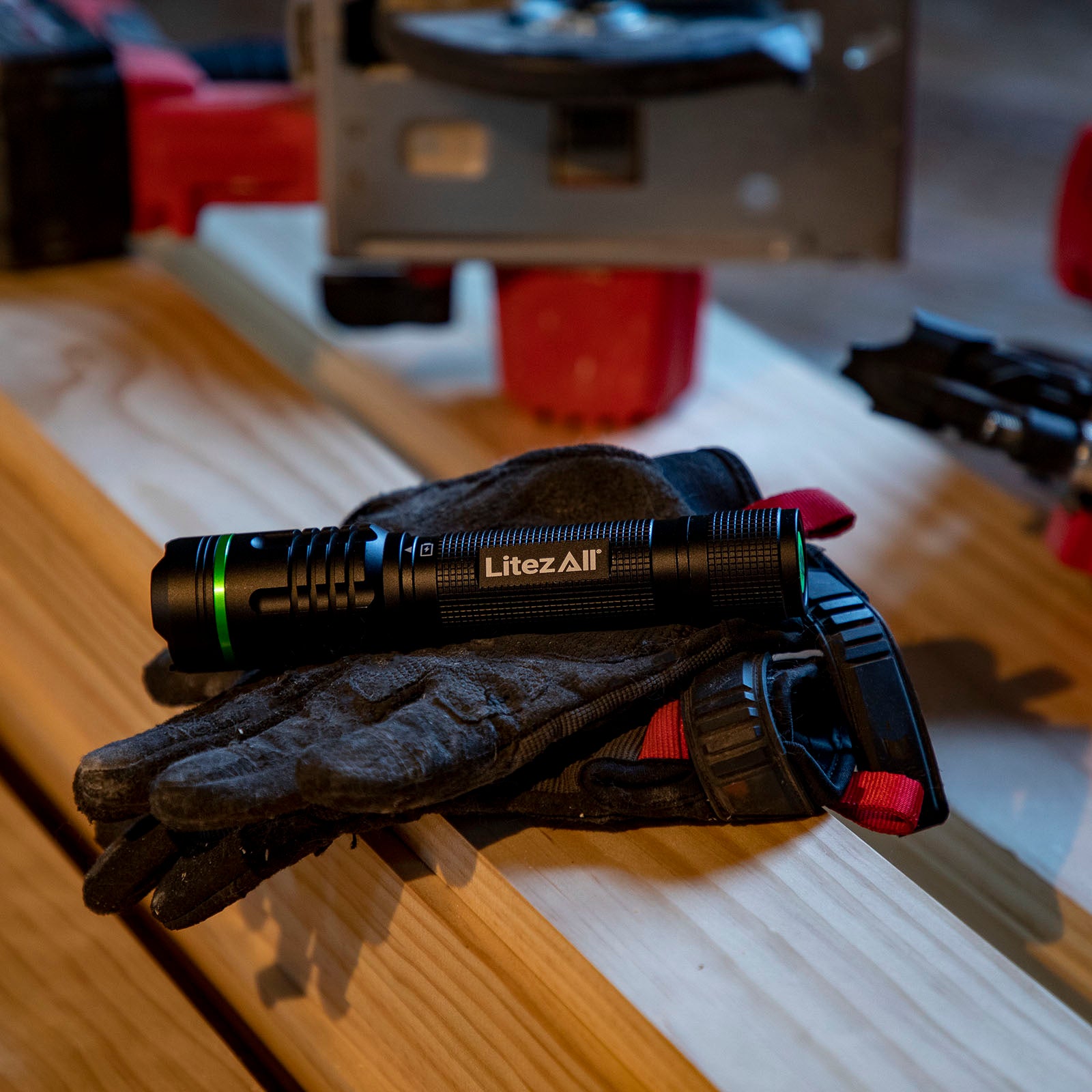 LitezAll® Thin Rechargeable 1000 Lumen Tactical Flashlight