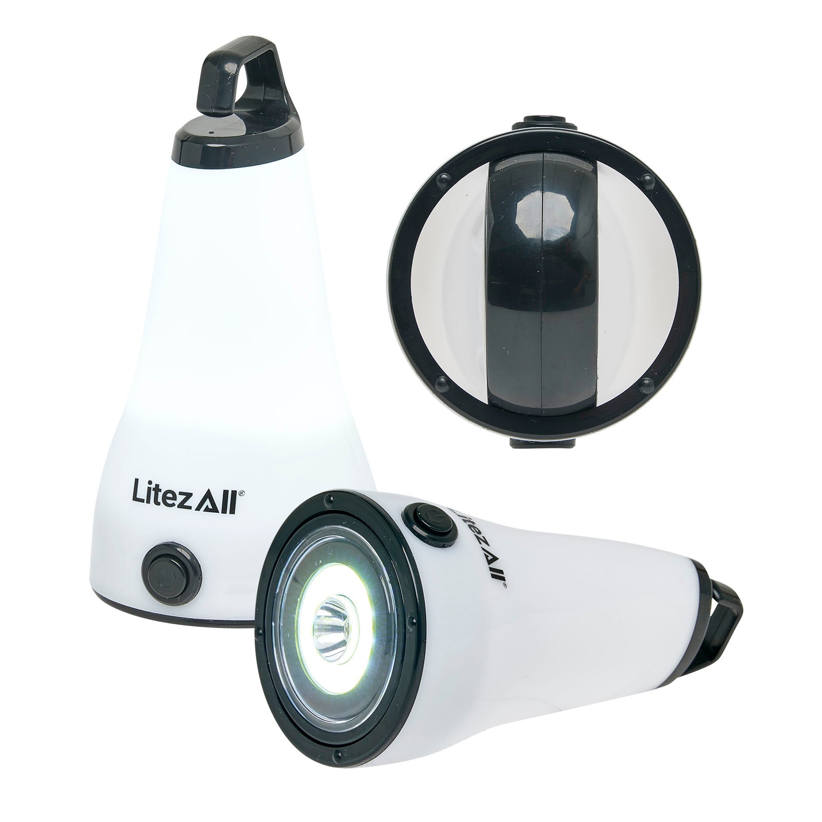 LitezAll® 2-in-1 Lantern Flashlight 2 Pack