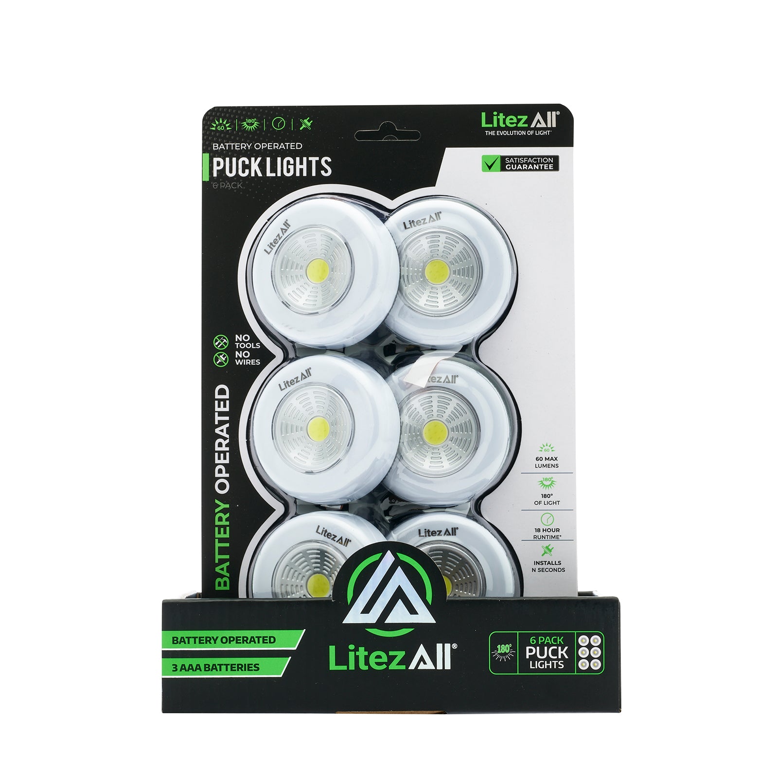 LitezAll LED Puck Light 6 Pack - LitezAll - 17