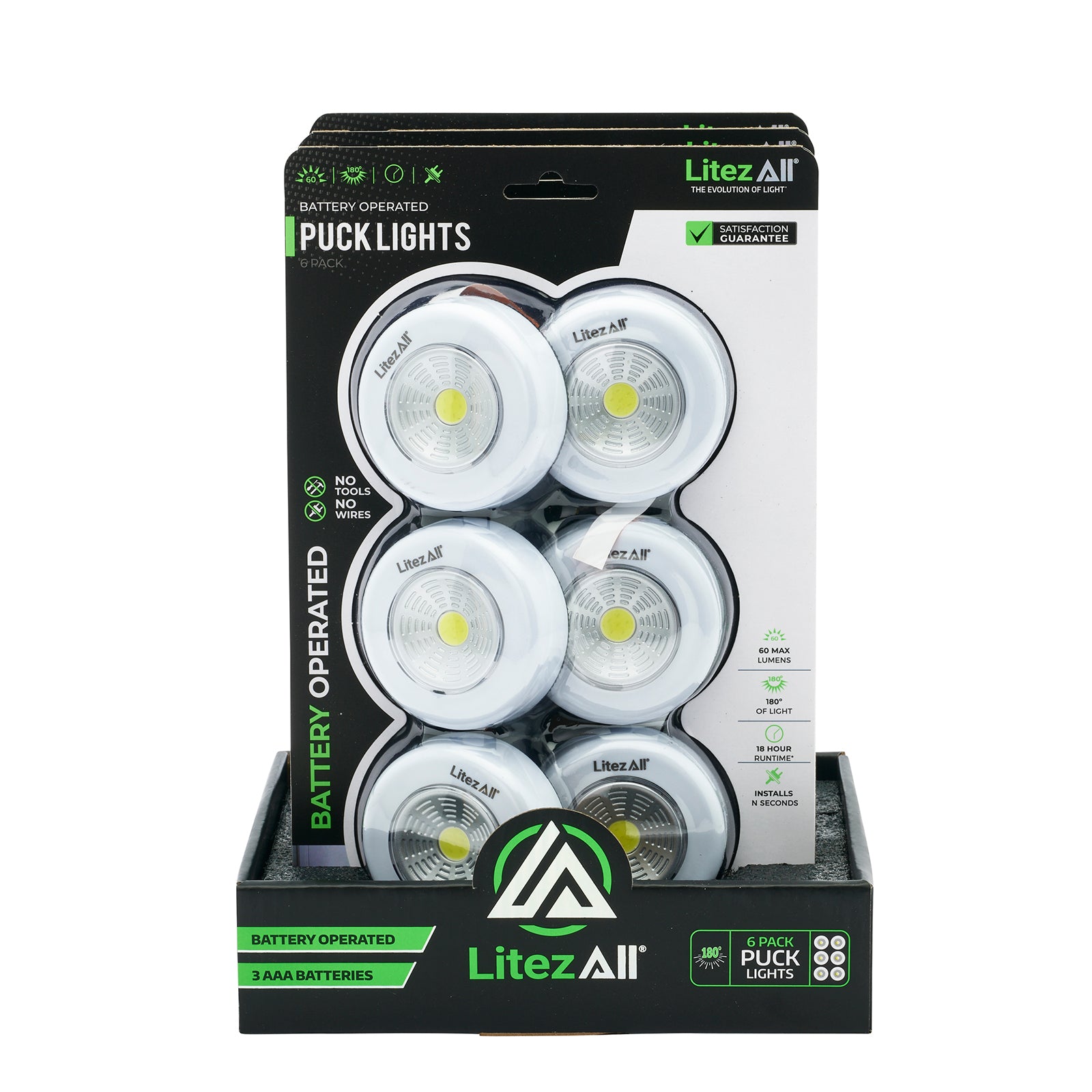 LitezAll LED Puck Light 6 Pack - LitezAll - 18