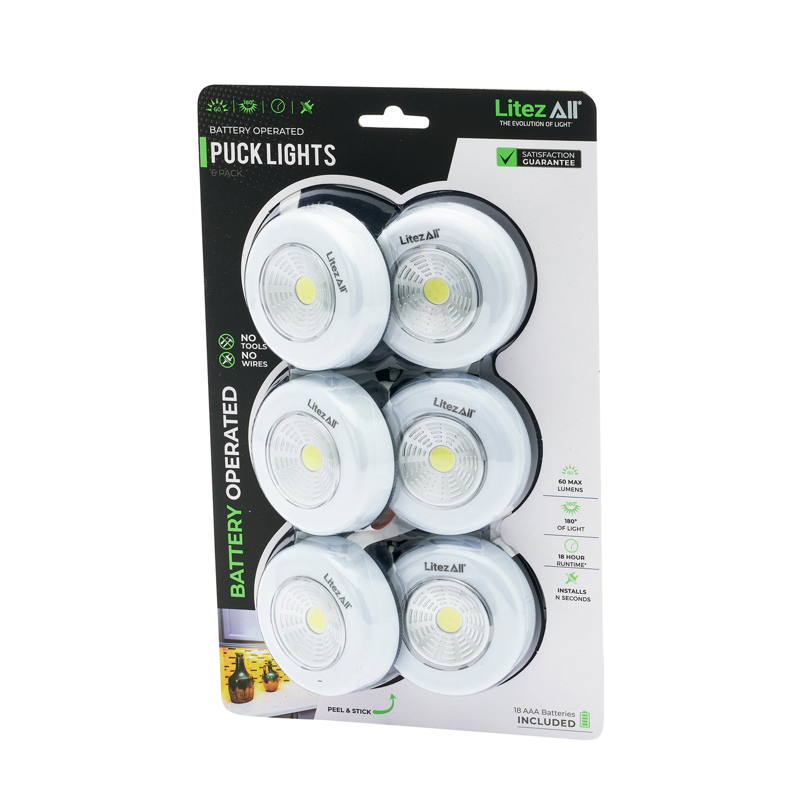 LitezAll LED Puck Light 6 Pack - LitezAll - 28