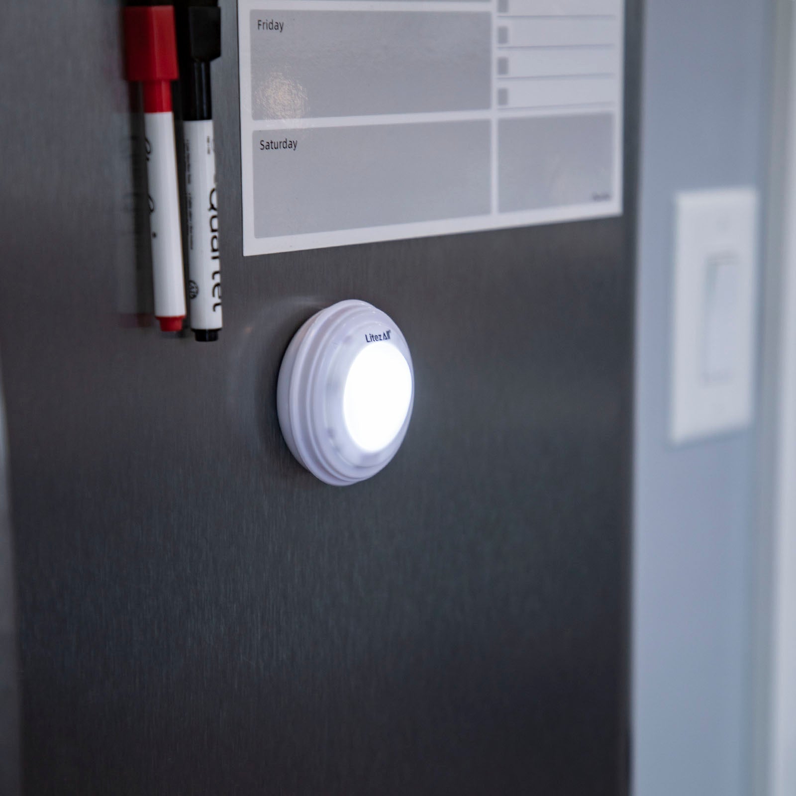 LitezAll® RGB Remote Controlled Puck Light 6 Pack