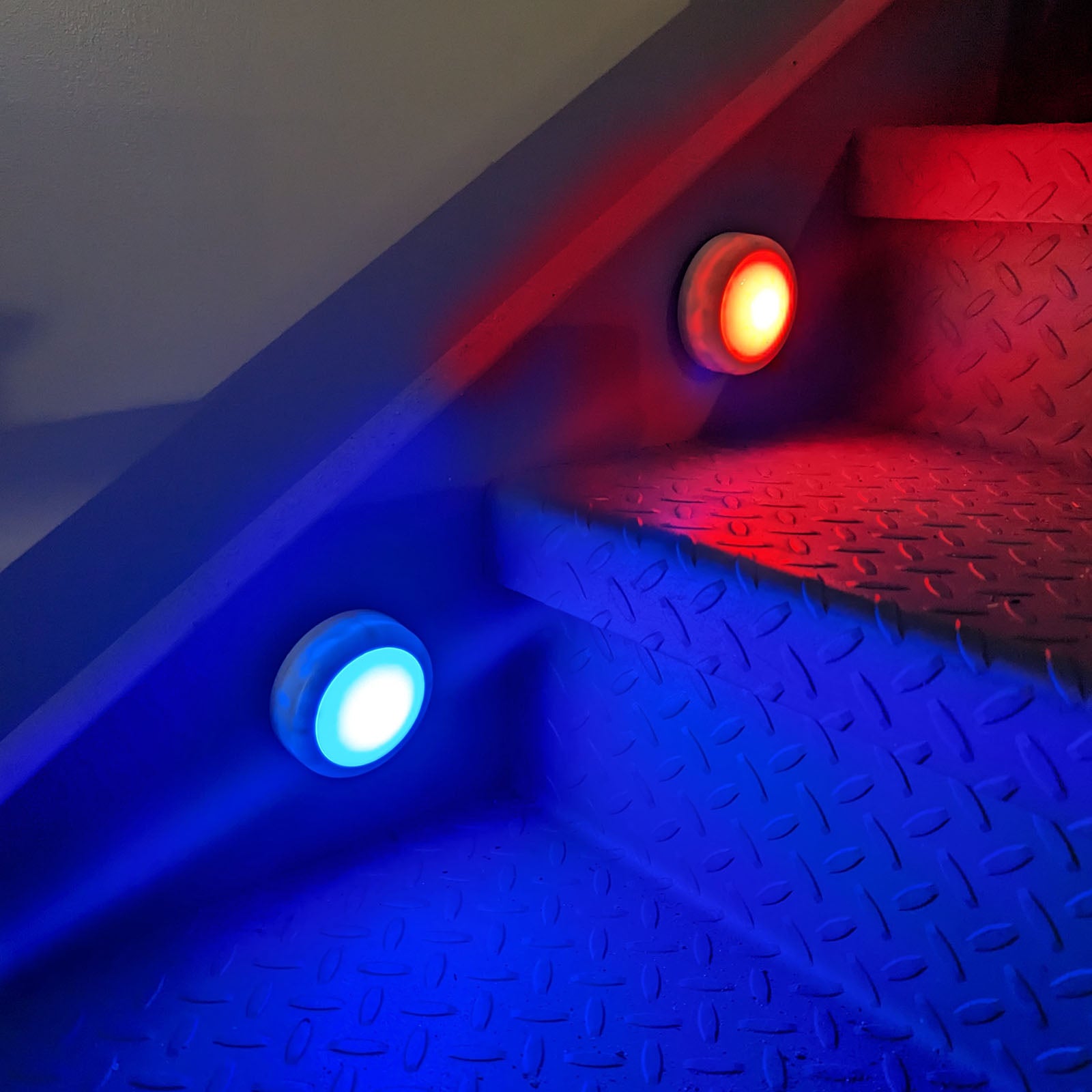 LitezAll RGB Large Puck Light 3pk w/ Remote - LitezAll - Home Accent - 35