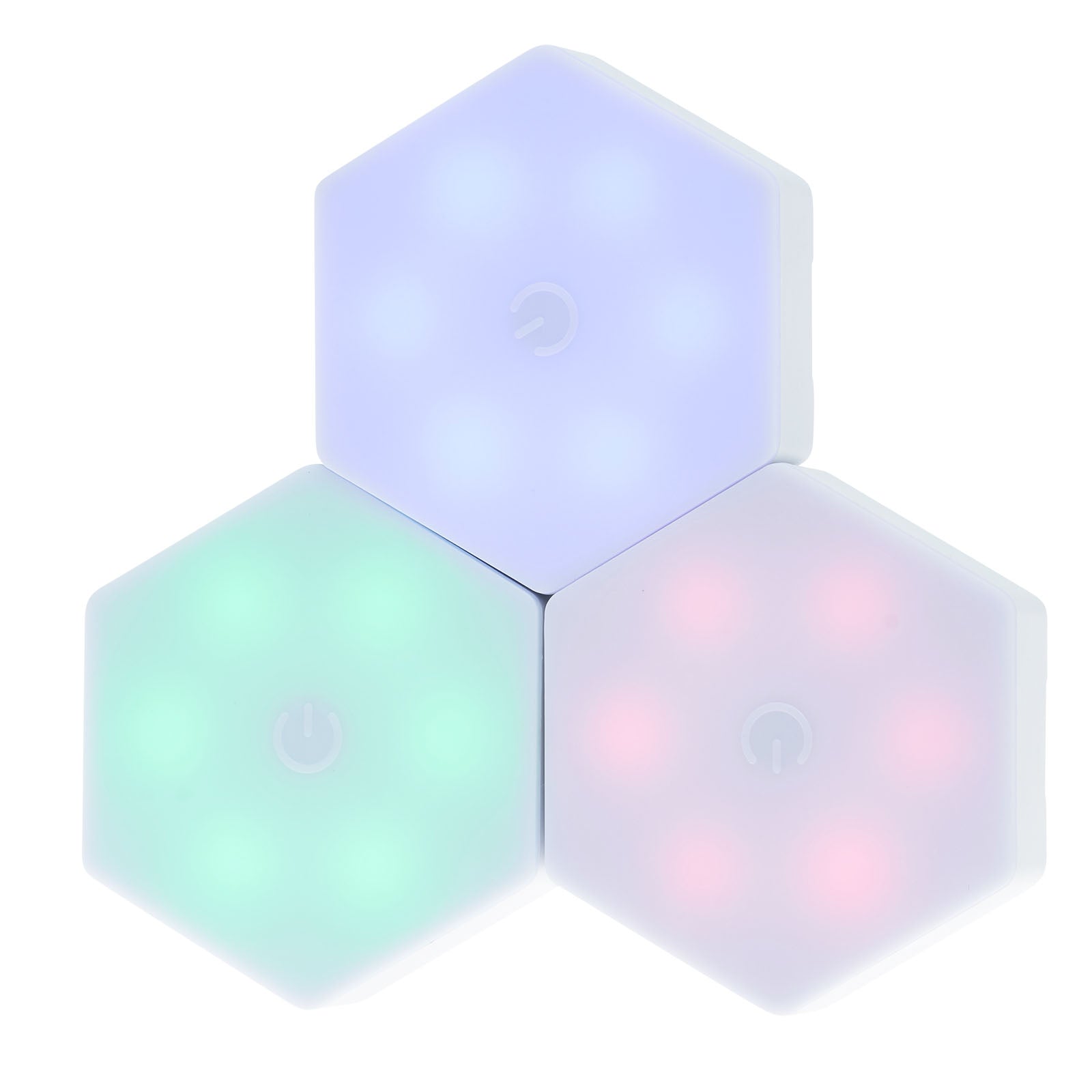 LitezAll Wireless Hexagon Lights with Remote Control 3 Pack - LitezAll - Home Accents - 24