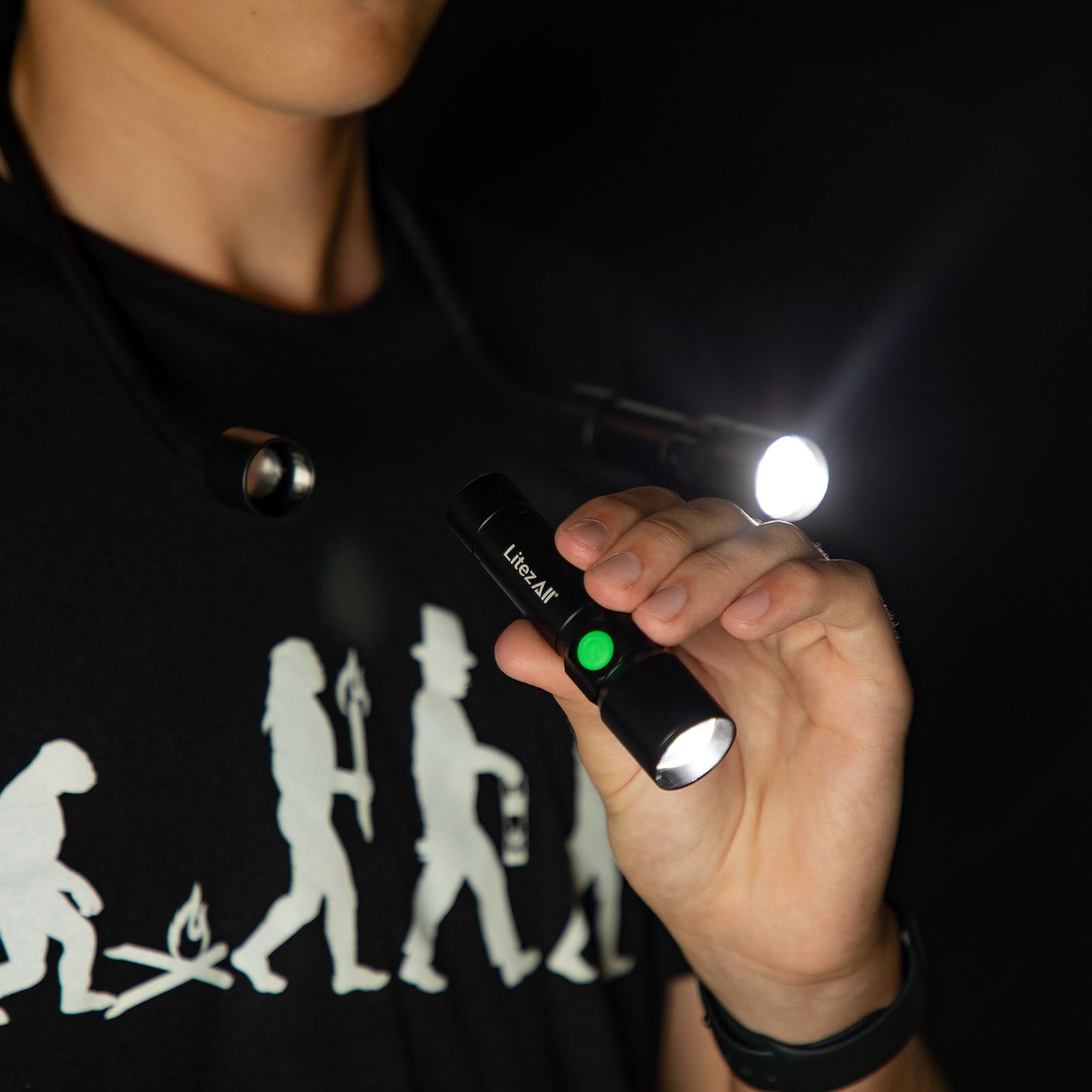 LitezAll® Rechargeable 500 Lumen Bendable Neck Light