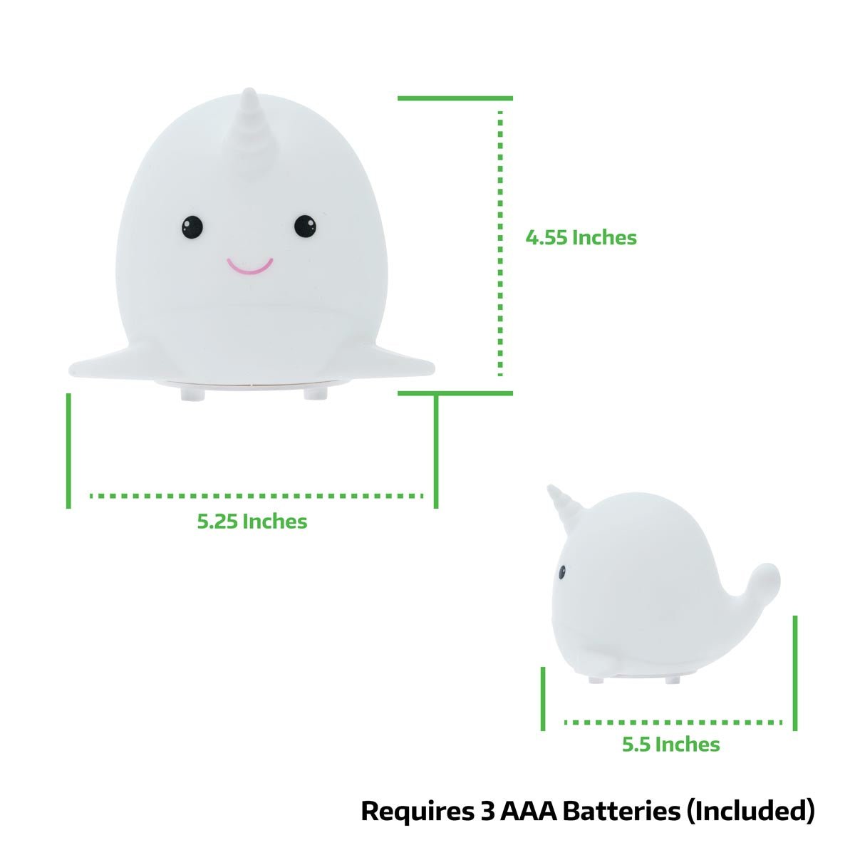 LitezAll® Narwhal Squishable Color Changing Silicone Lantern - LitezAll - Lanterns - 5