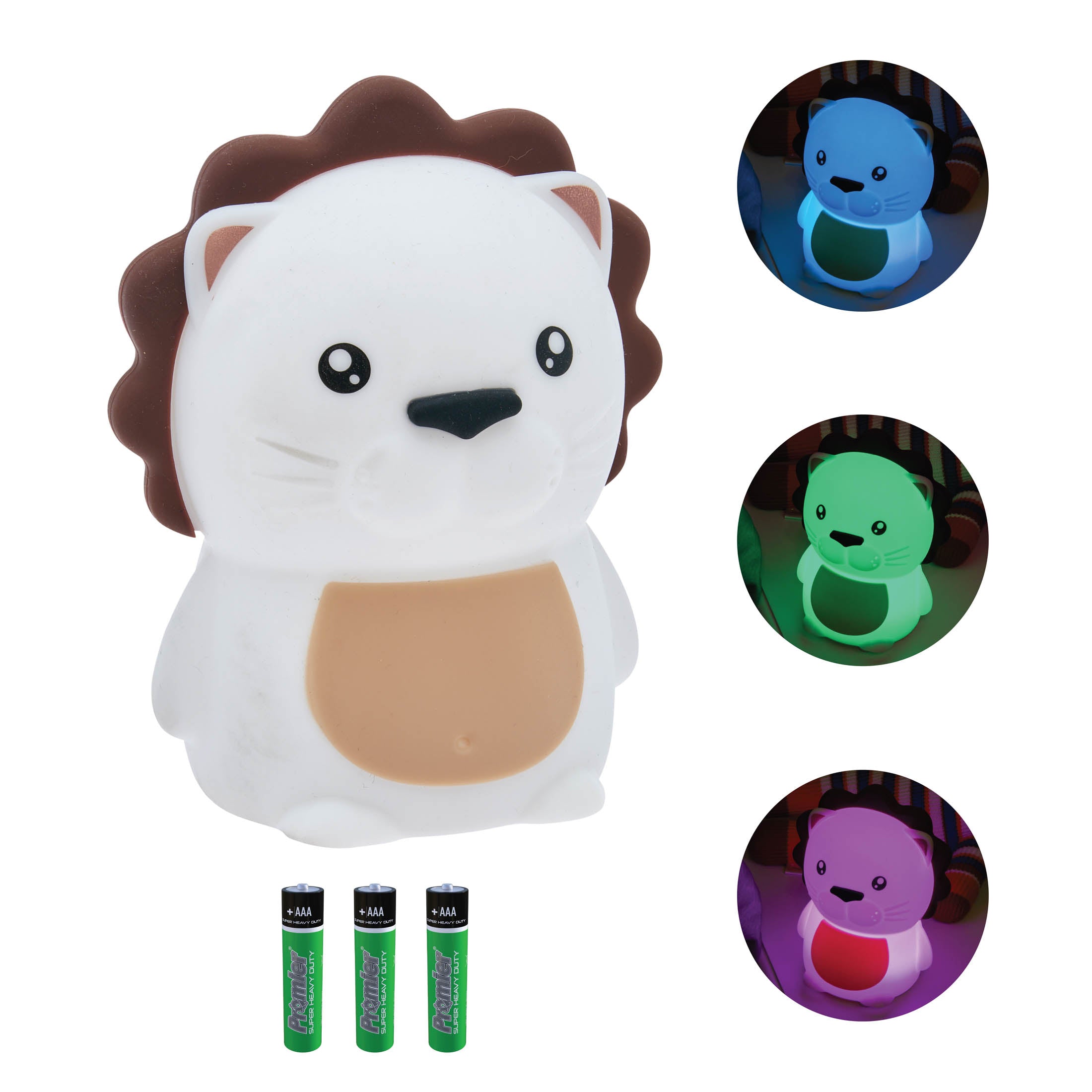 LitezAll® Lion Squishable Color Changing Silicone Lantern