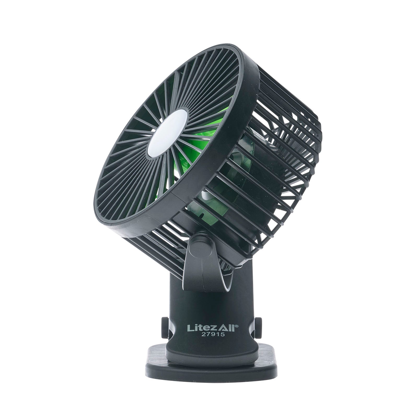 LitezAll® Rechargeable Clip On Fan with Light