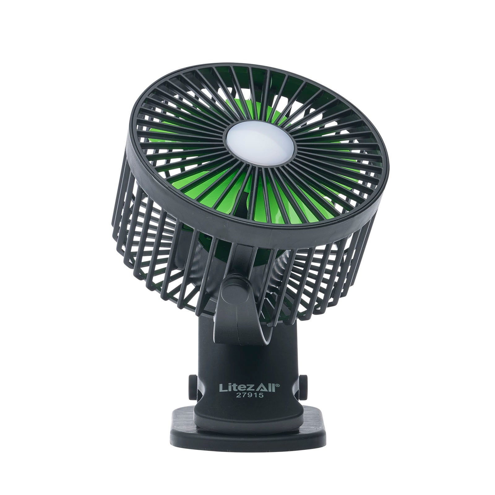 LitezAll® Rechargeable Clip On Fan with Light