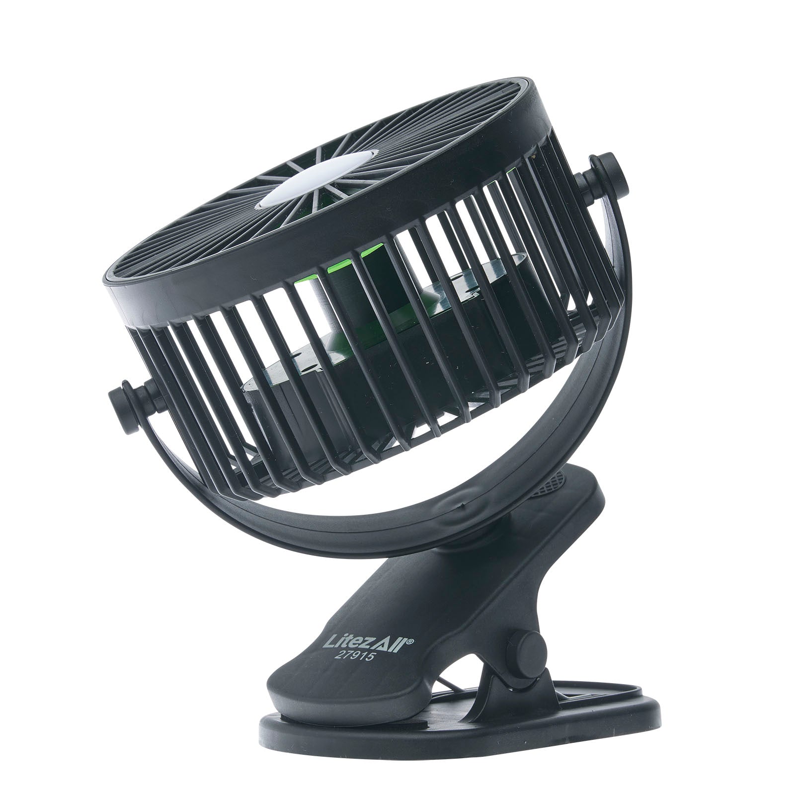 LitezAll® Rechargeable Clip On Fan with Light