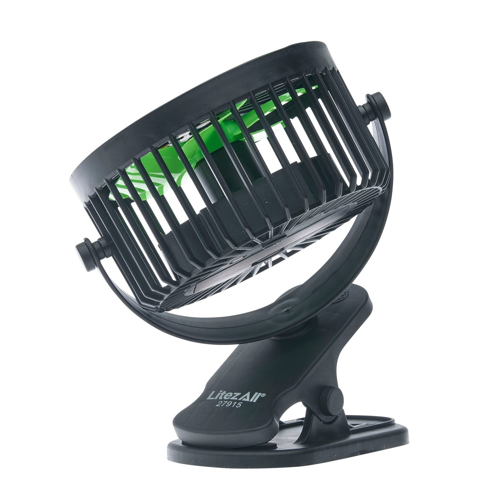 LitezAll® Rechargeable Clip On Fan with Light