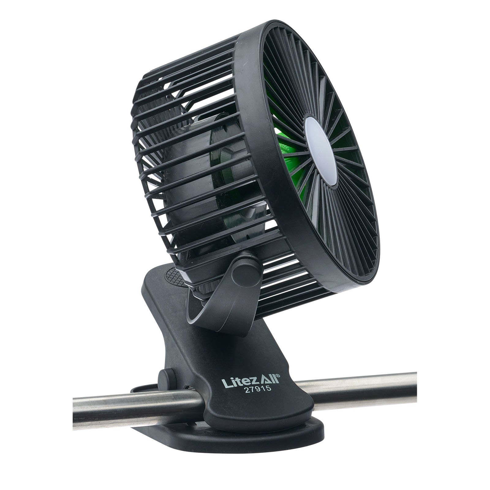 LitezAll® Rechargeable Clip On Fan with Light