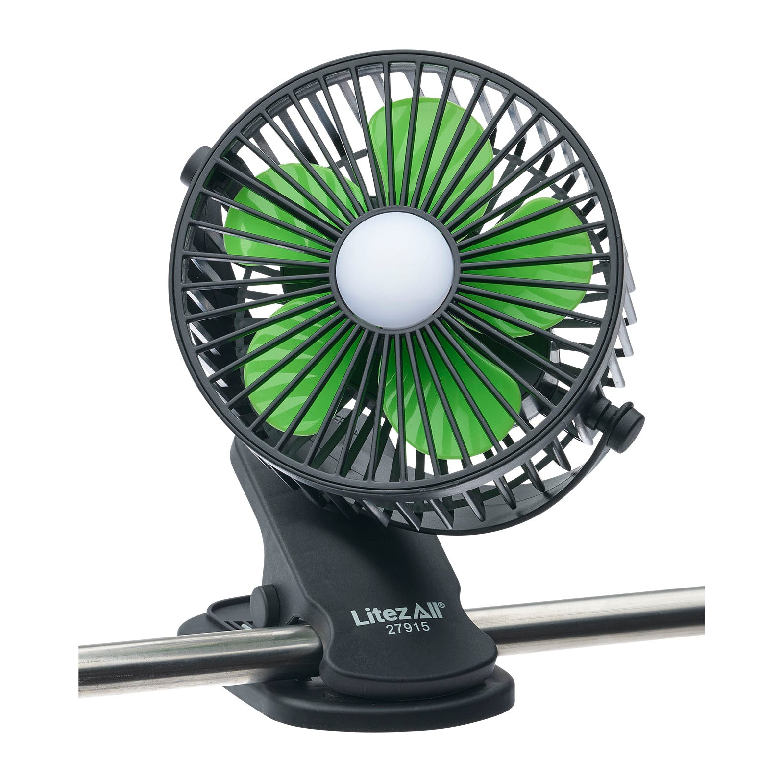 LitezAll® Rechargeable Clip On Fan with Light