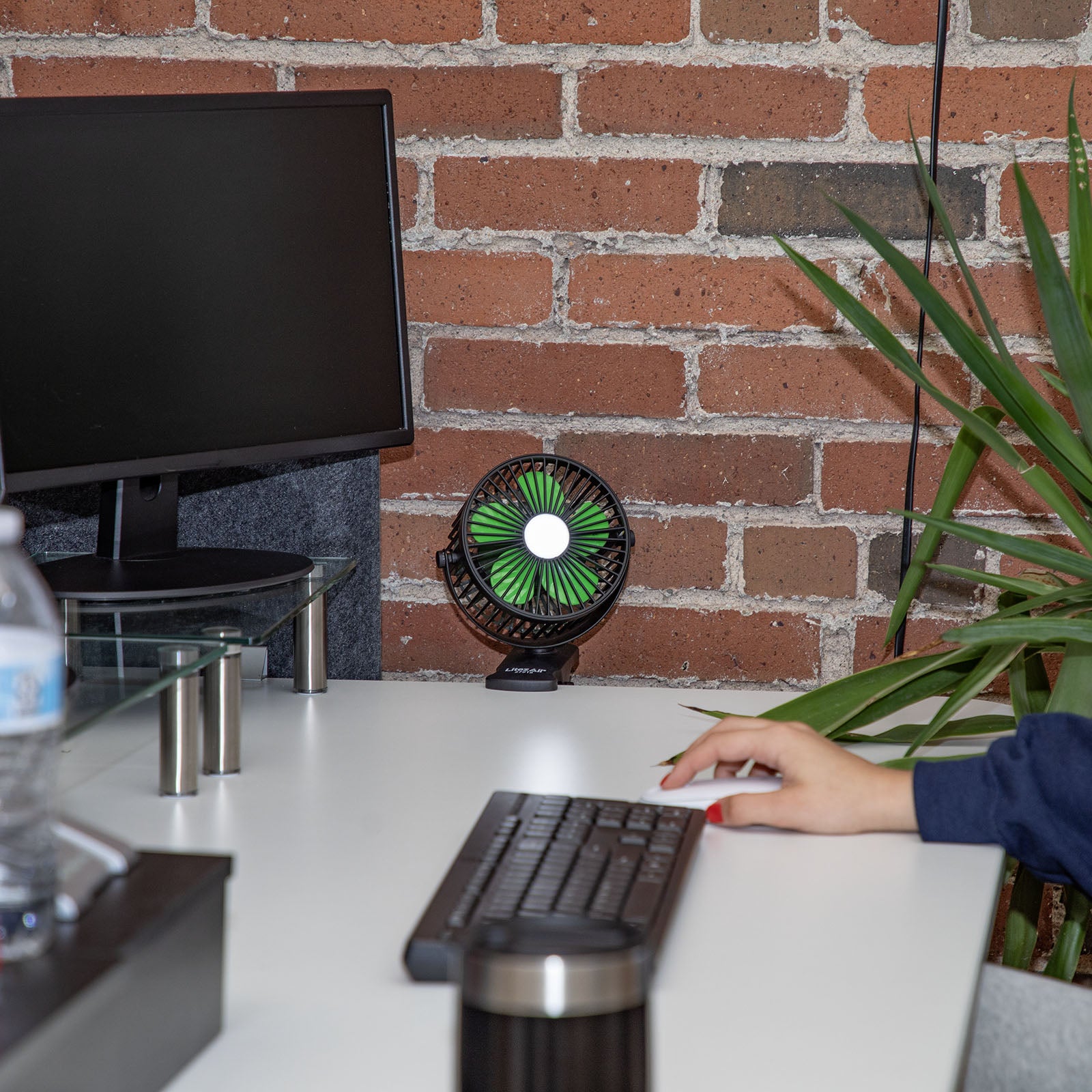 LitezAll® Rechargeable Clip On Fan with Light