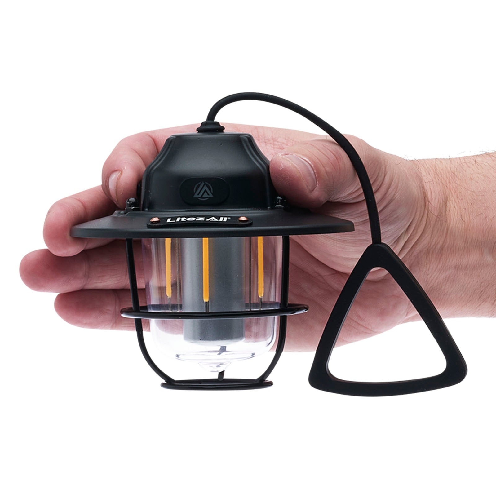 LitezAll® Rechargeable Pine Cone Lantern 4 Light Modes