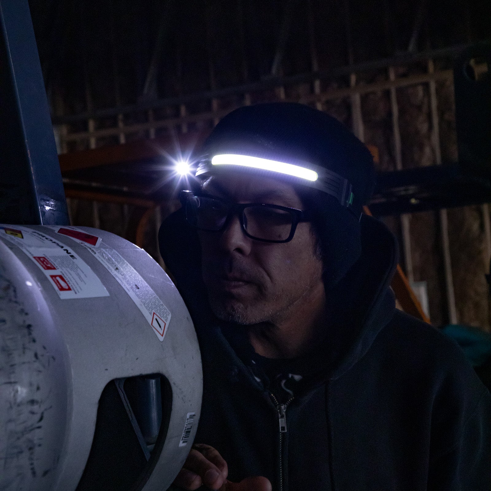 LitezAll® Briteband® Low Profile Silicone Low Profile Headlamp with Inspection Light
