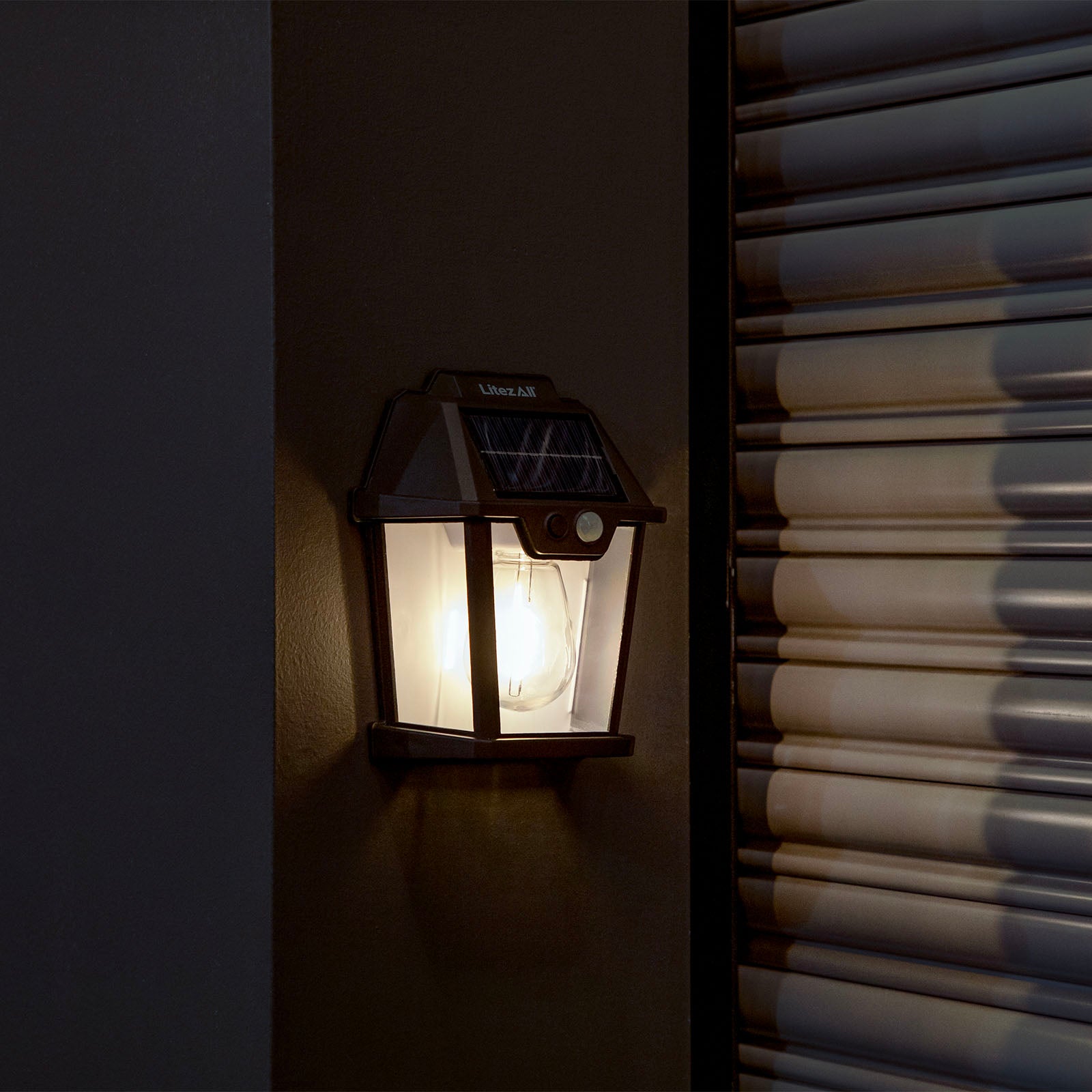 LitezAll® Motion Activated Solar Powered Wall Lamp