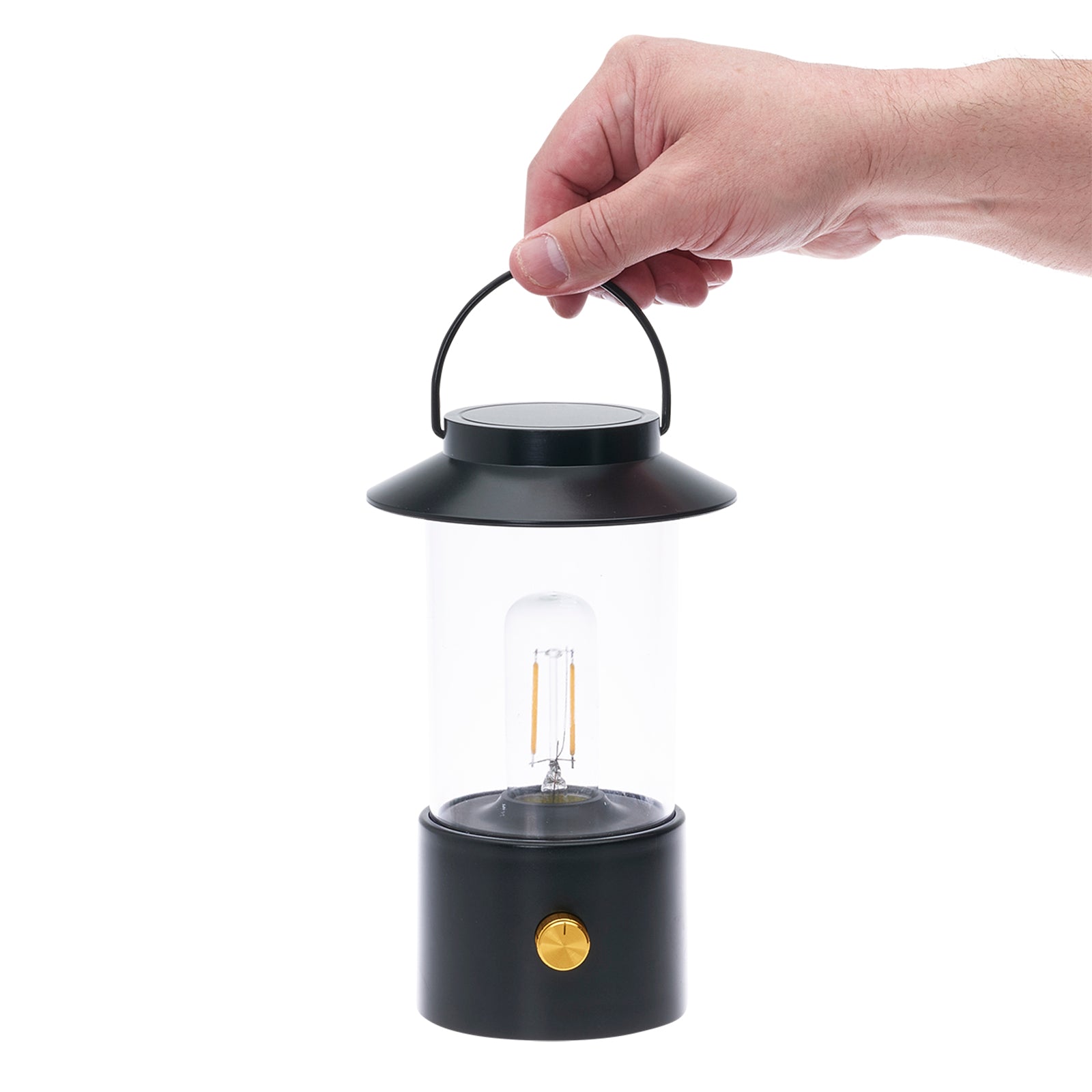 LitezAll® Lantern with Dimmable Warm White Filament LED