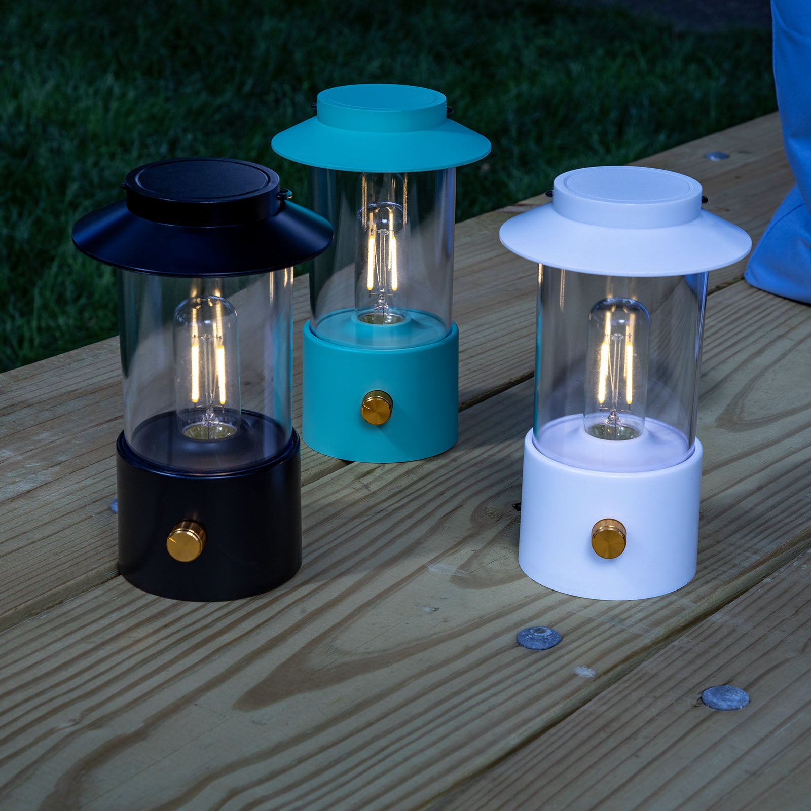 LitezAll® Lantern with Dimmable Warm White Filament LED