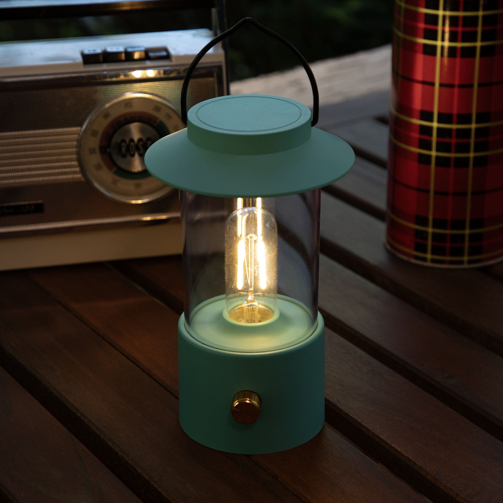 LitezAll® Lantern with Dimmable Warm White Filament LED