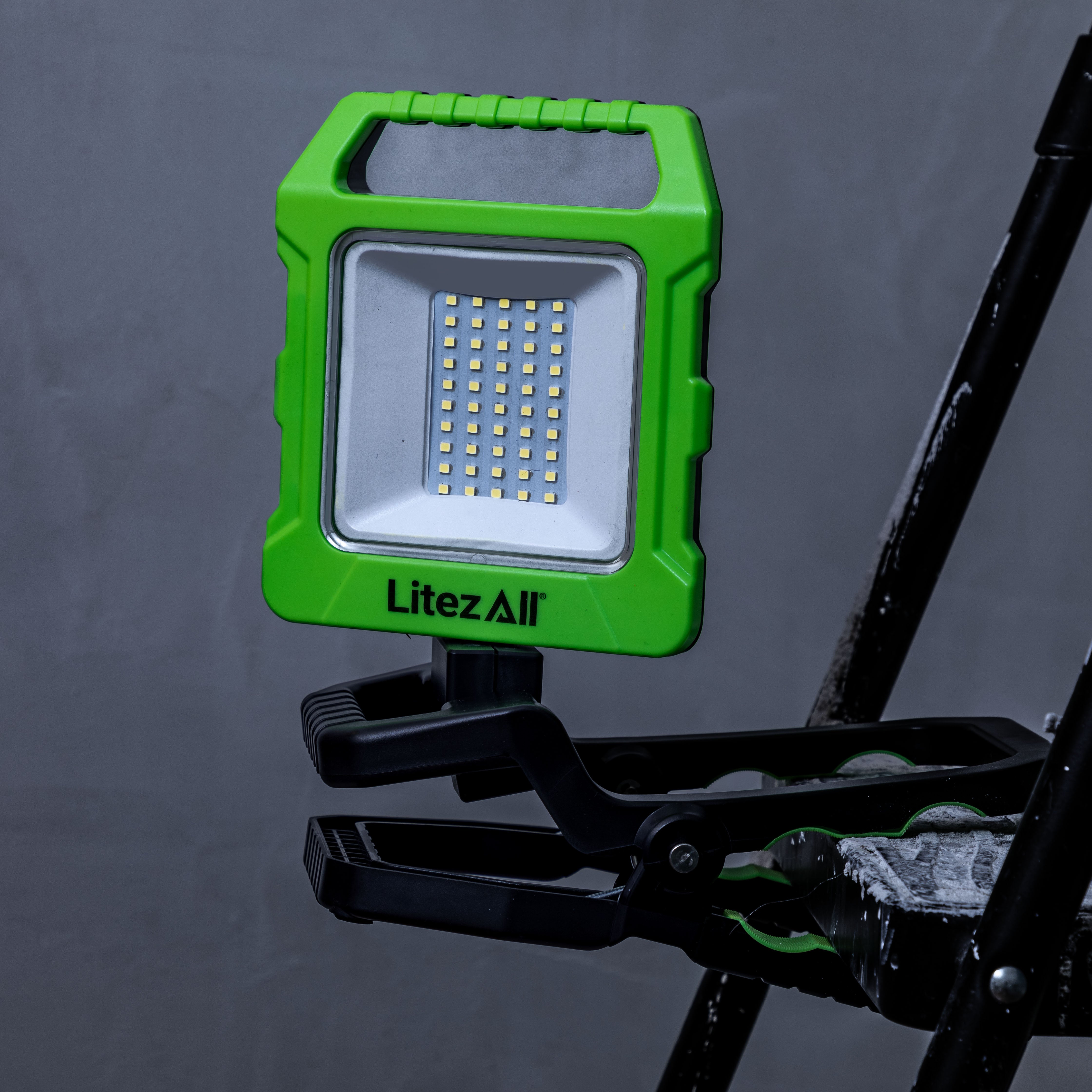 28295 - LA - WRKCLAMP - 4 LitezAll Rechargeable 4000 Lumen Work Light with Clamp - LitezAll - Work Lights - 4