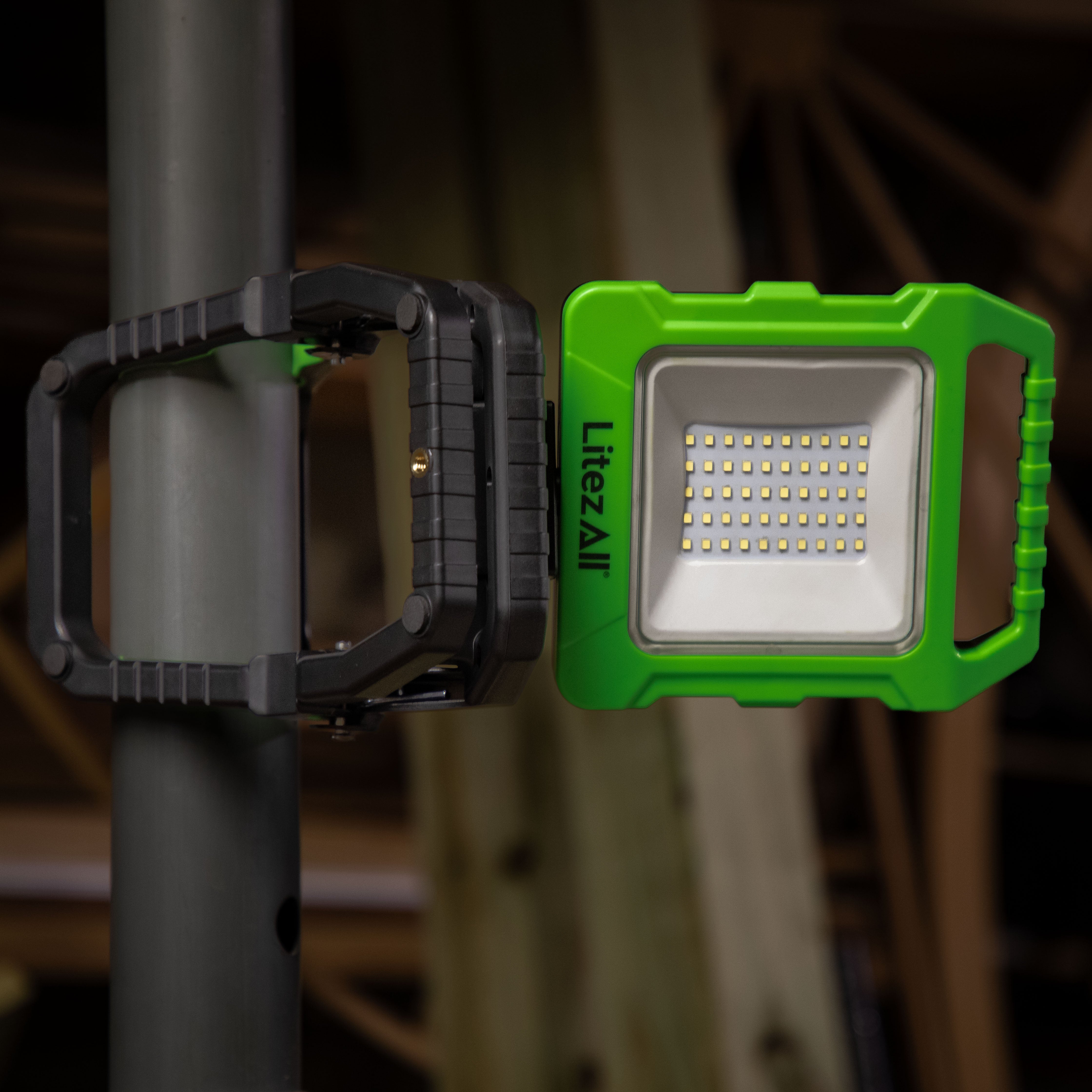 LitezAll® Rechargeable 4000 Lumen Work Light with Clamp