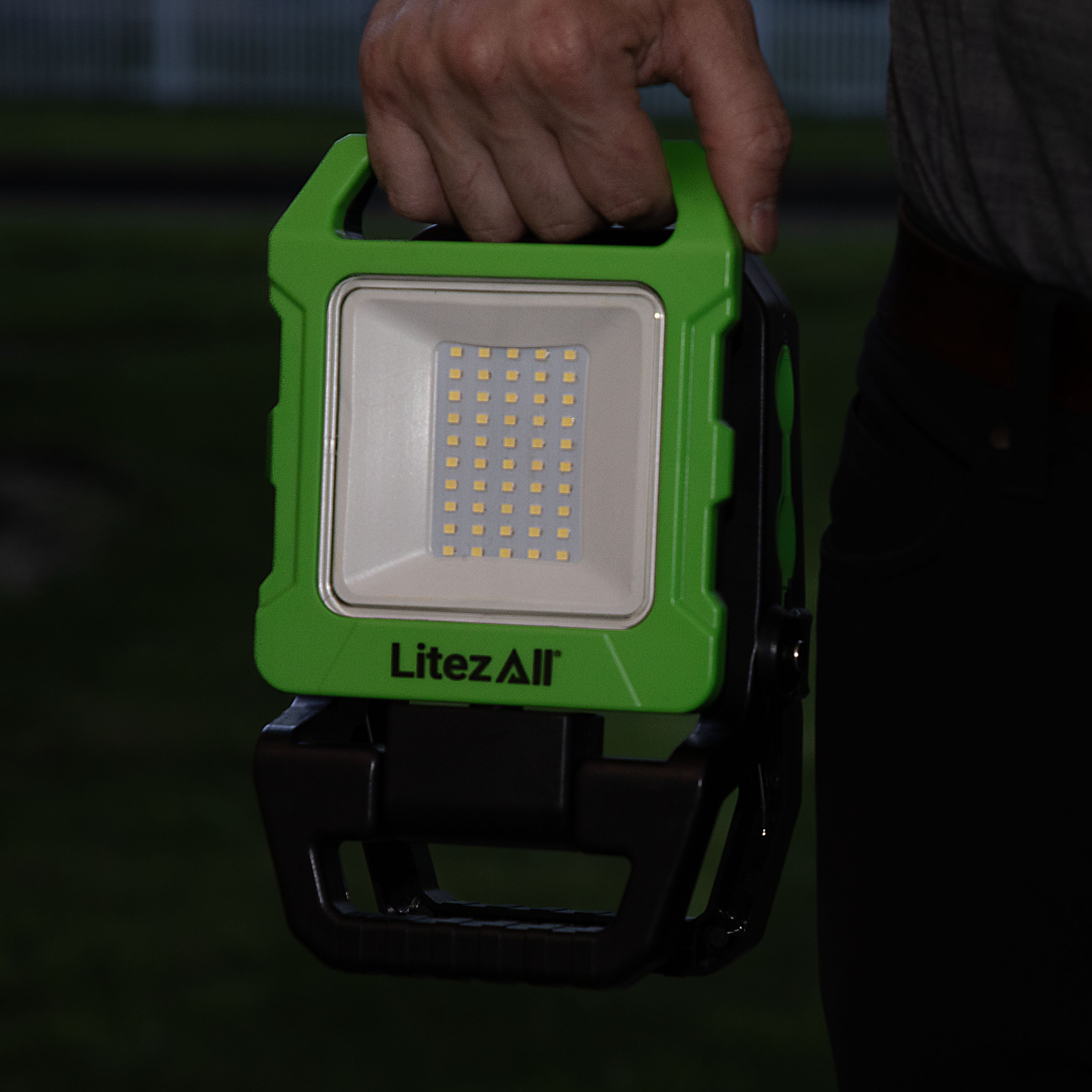 LitezAll® Rechargeable 4000 Lumen Work Light with Clamp