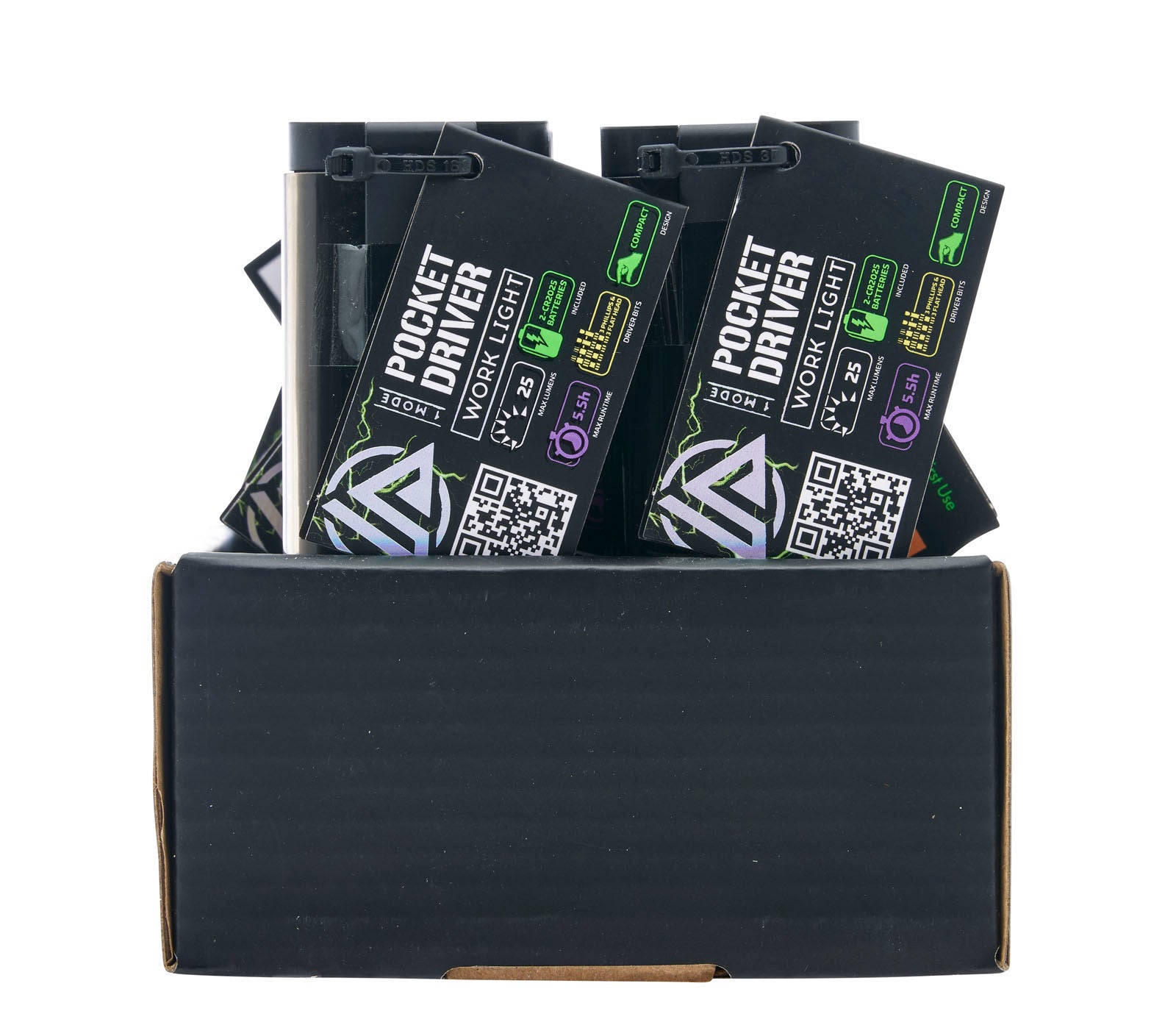 LitezAll® Compact Screwdriver Set with Integrated Flashlight