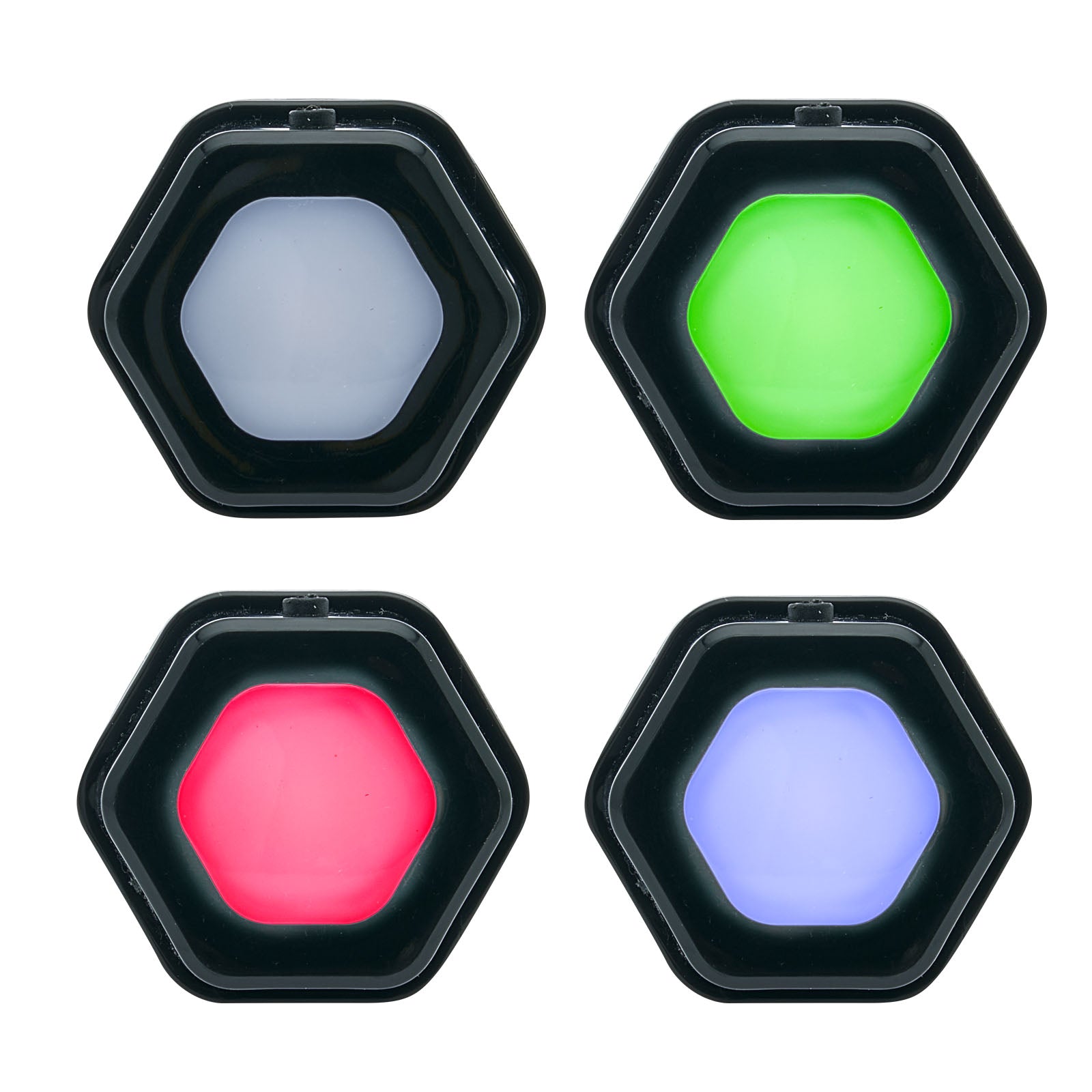 Illumibrite® Color Changing Hexagon Puck Light 4 Pack