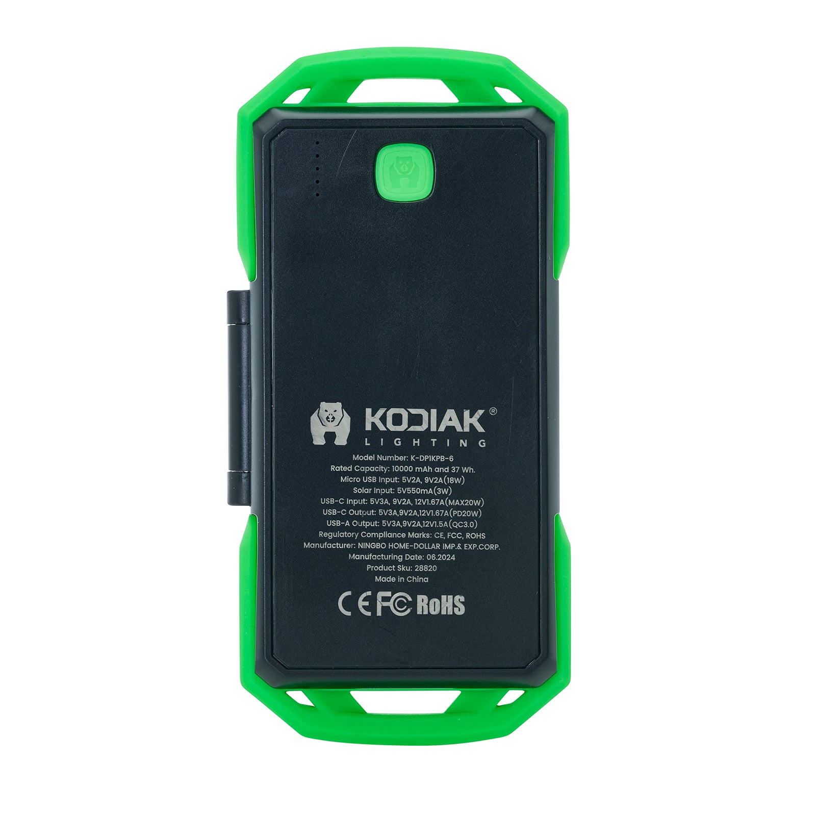 Kodiak® Klutch 10000 mAh Power Bank with USB or Solar Charging and 1000 Lumen Work Light - LitezAll - Work Lights - 36