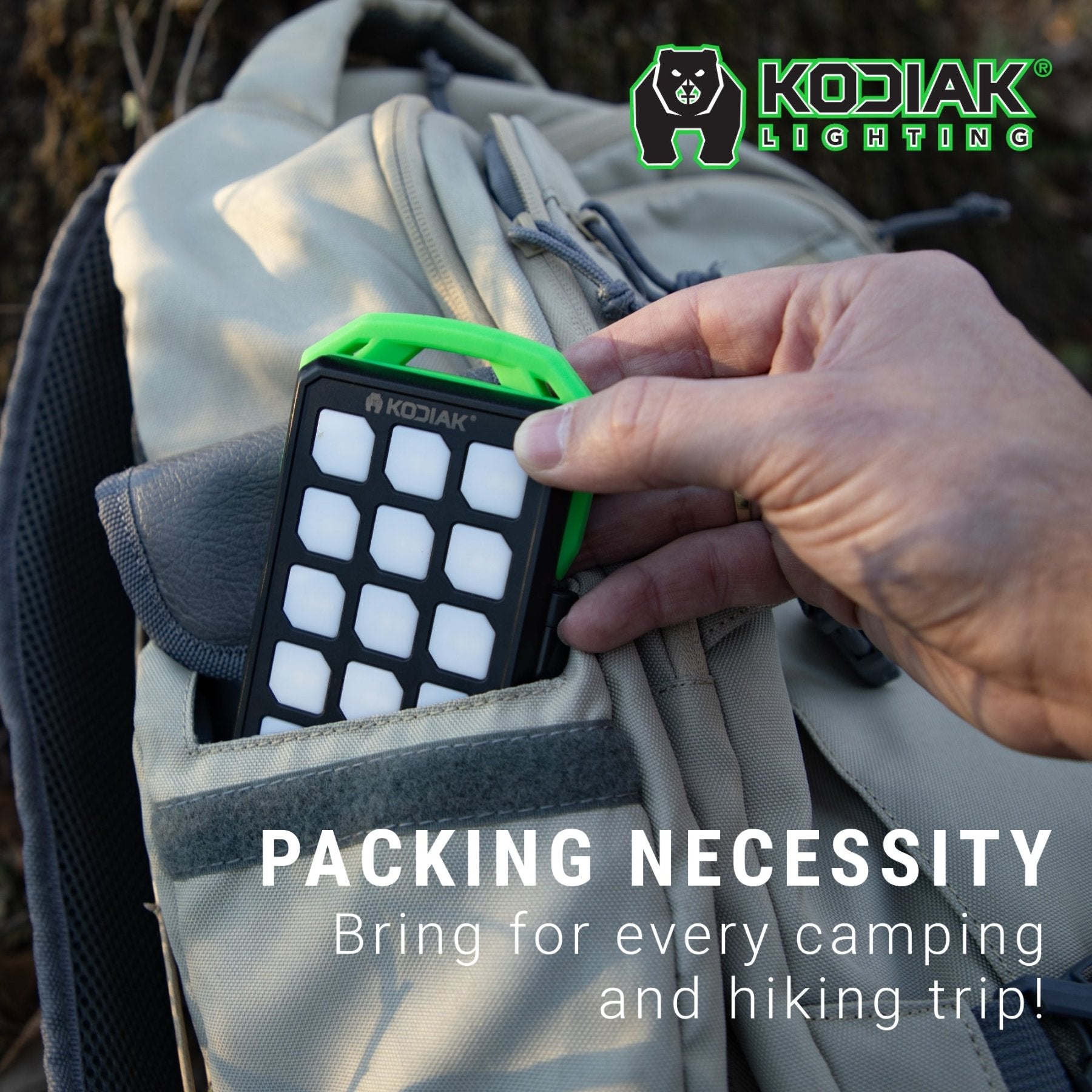 Kodiak® Klutch® 10000 mAh Power Bank with USB or Solar Charging and 1100 Lumen Work Light - LitezAll - Work Lights - 5