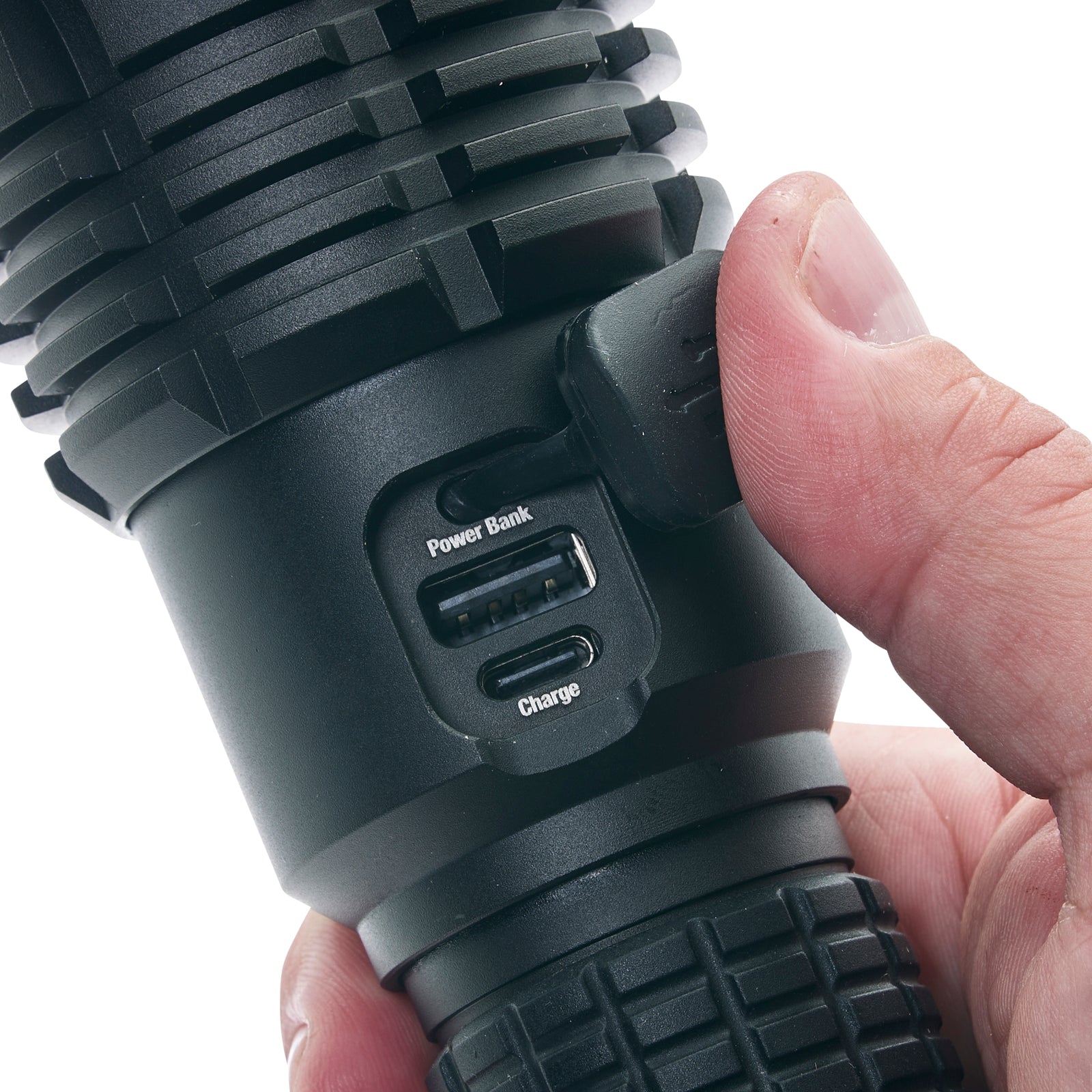 Kodiak® Krown Rechargeable 20000 Lumen Tactical Flashlight with Power Bank