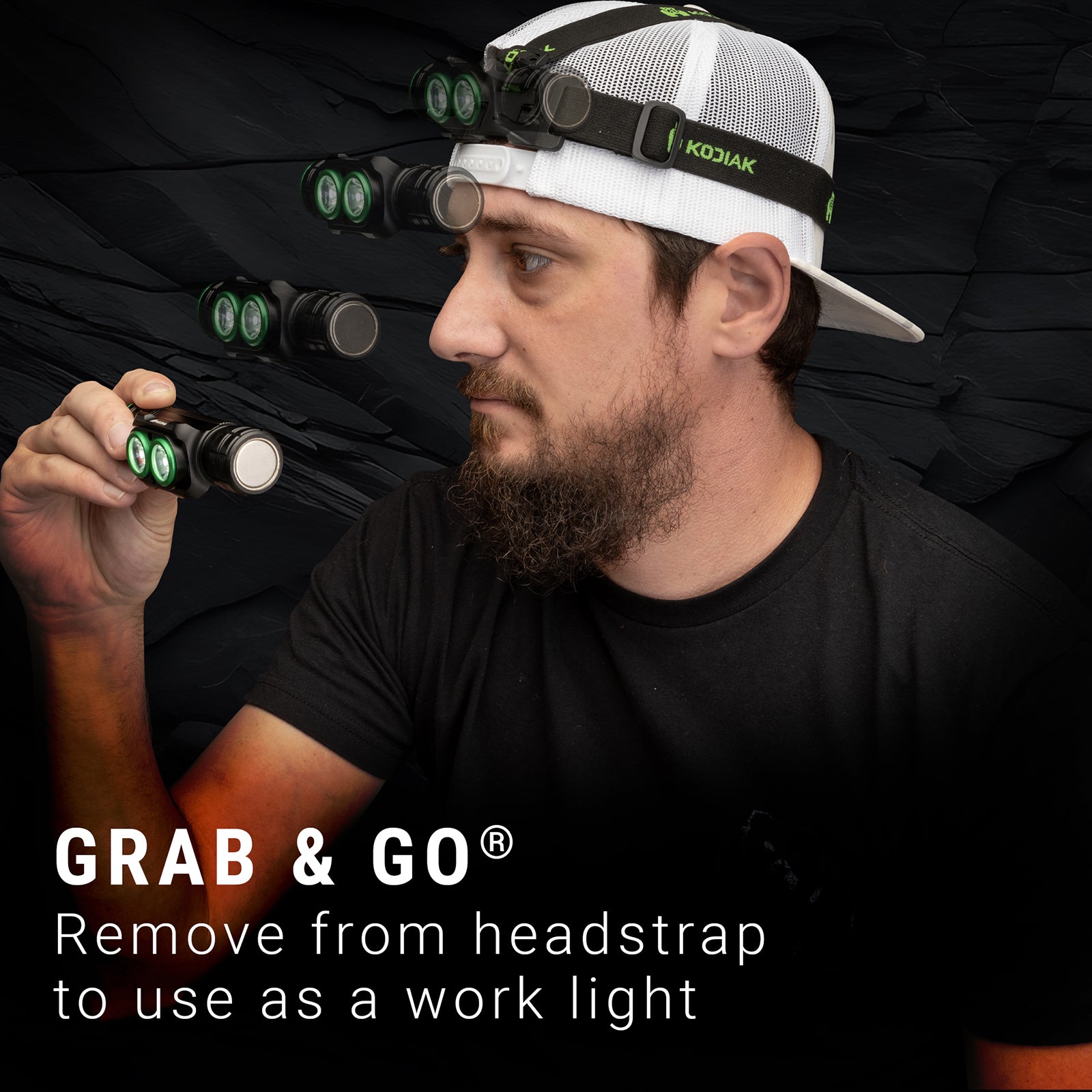 Kodiak® Rechargeable 3000 Lumen Headlamp - LitezAll - Headlamps - 3