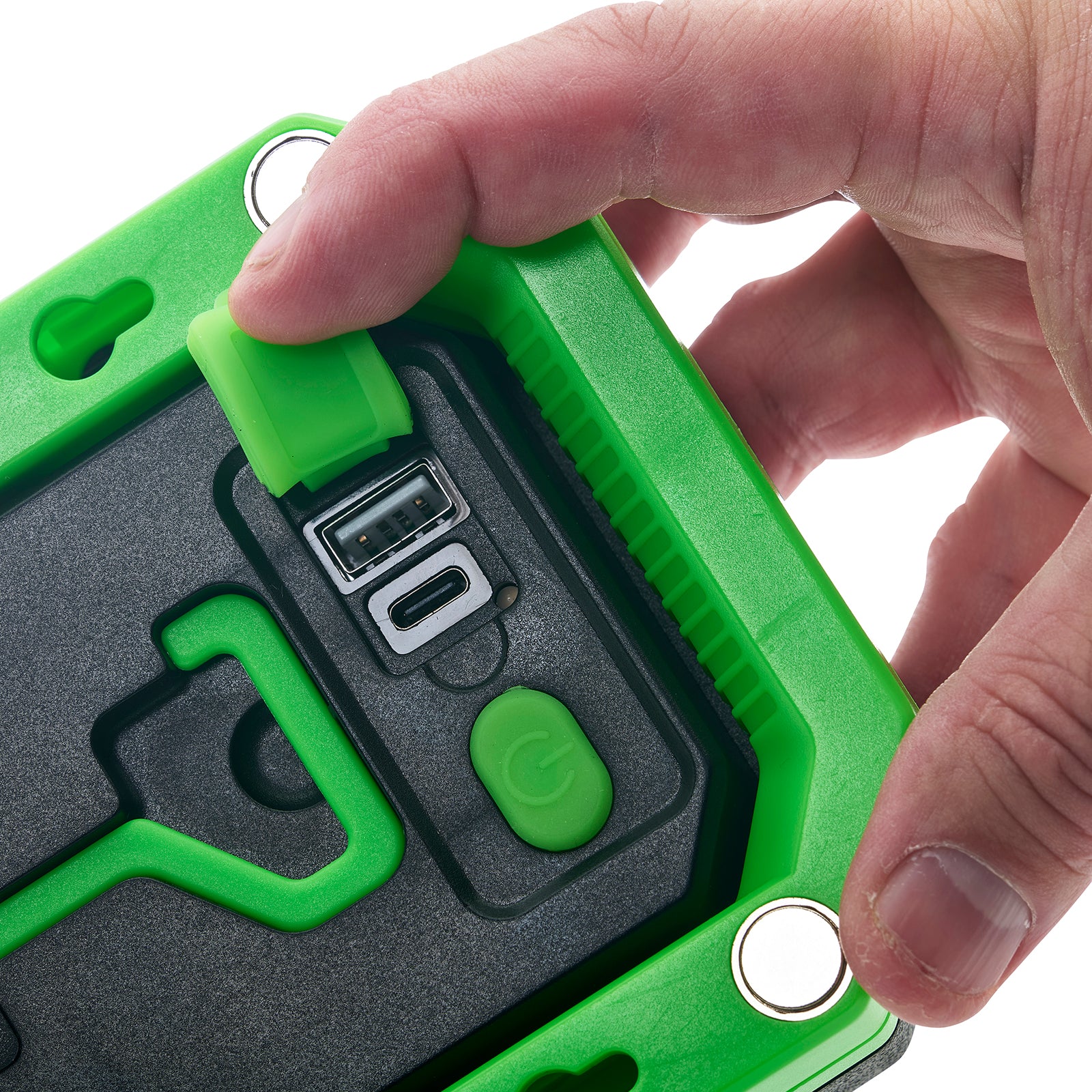 LitezAll® Rechargeable 2000 Lumen Folding Work Light with Power Bank