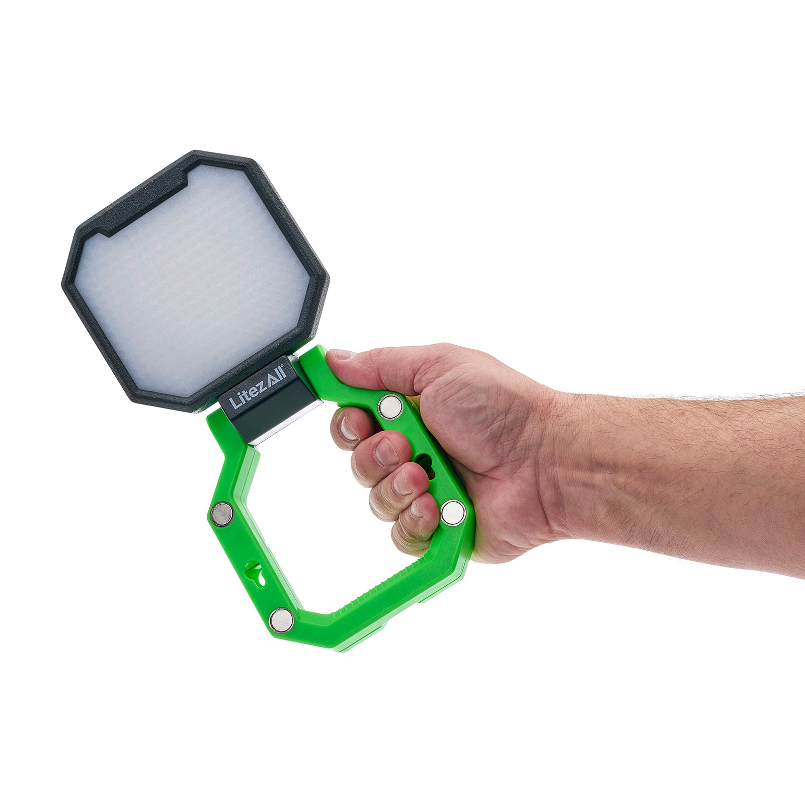 LitezAll® Rechargeable 2000 Lumen Folding Work Light with Power Bank
