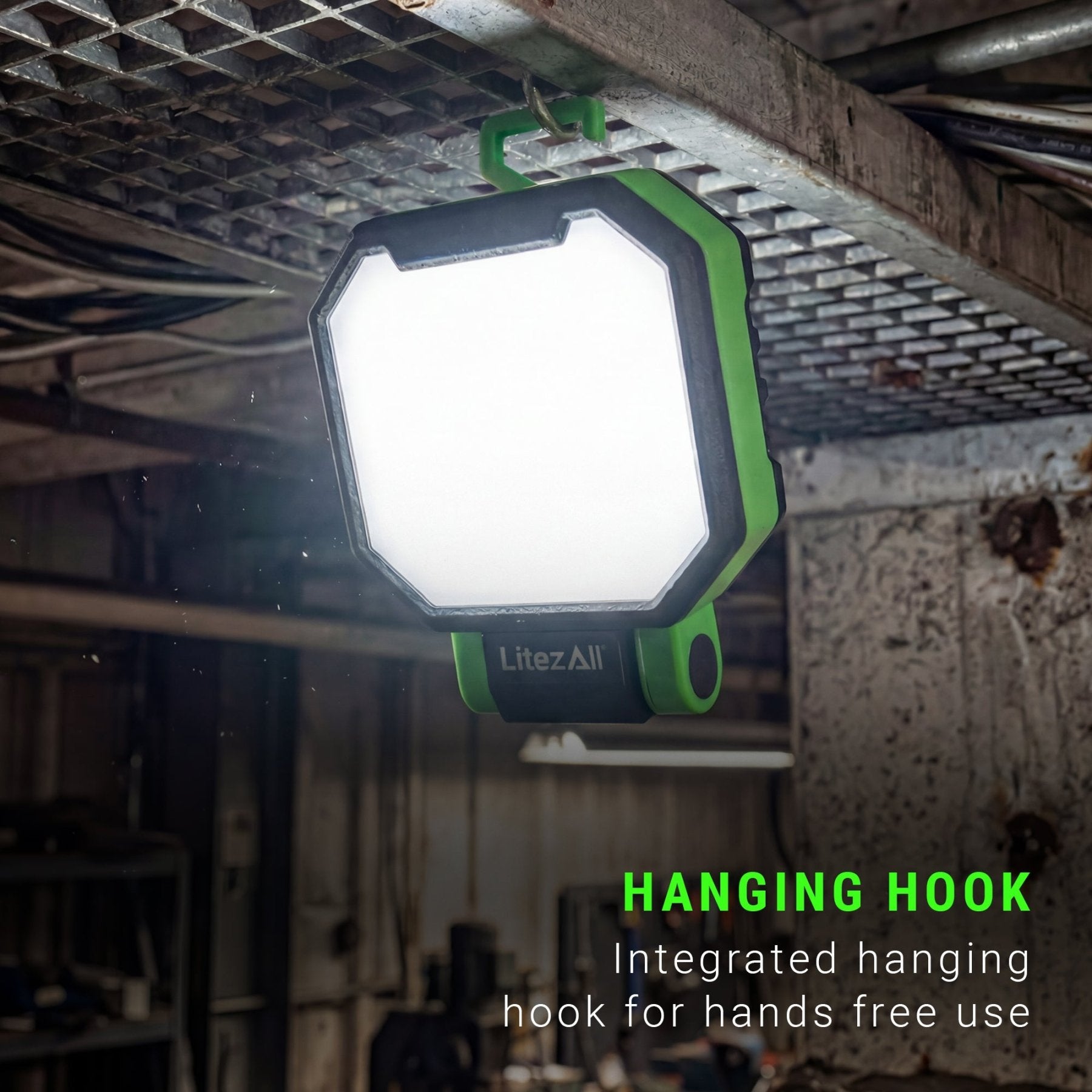 LitezAll® Rechargeable 2000 Lumen Folding Work Light with Power Bank - LitezAll - Work Lights - 4