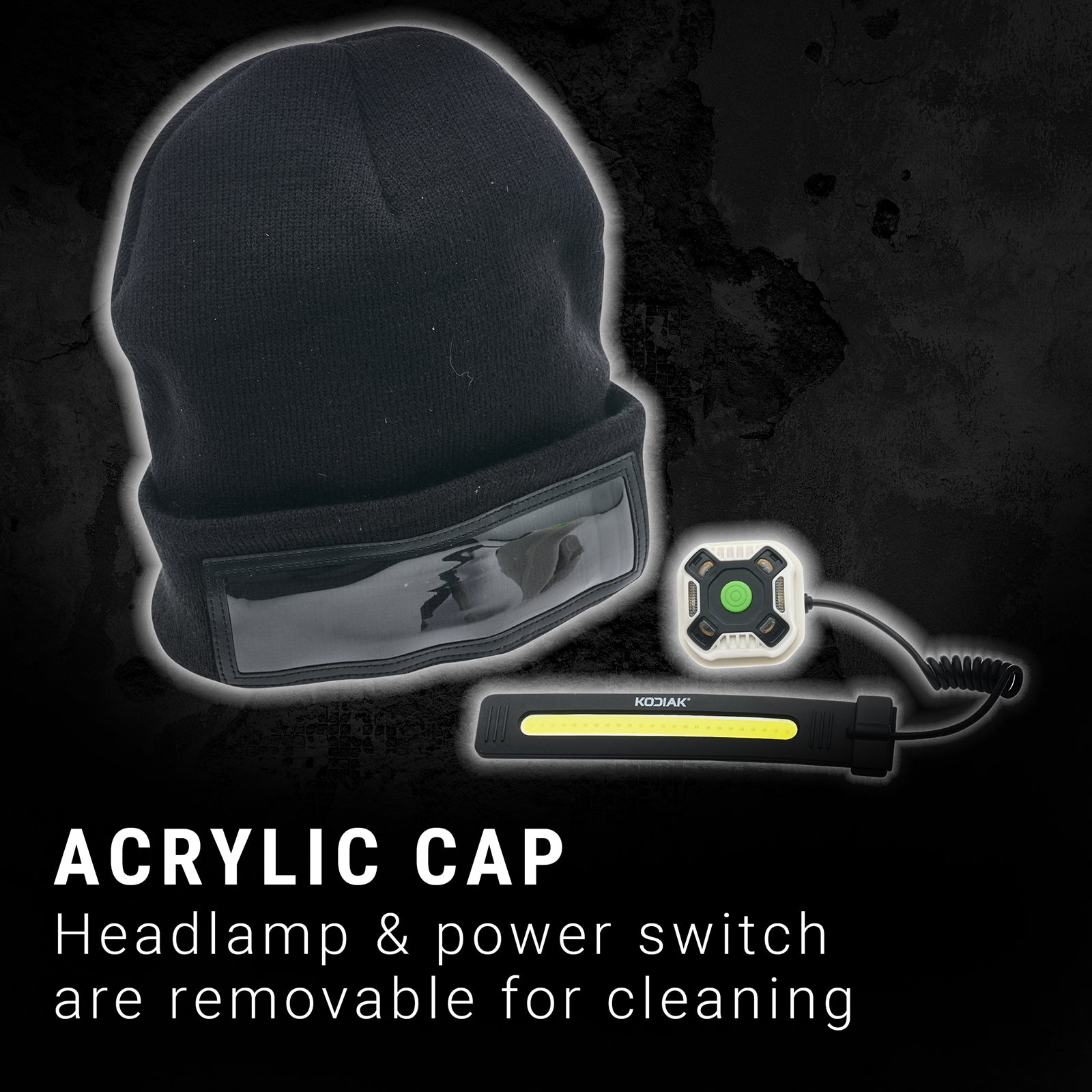 Kodiak® Beanie with Built - in Wide Beam Headlamp - LitezAll - Headlamps - 5