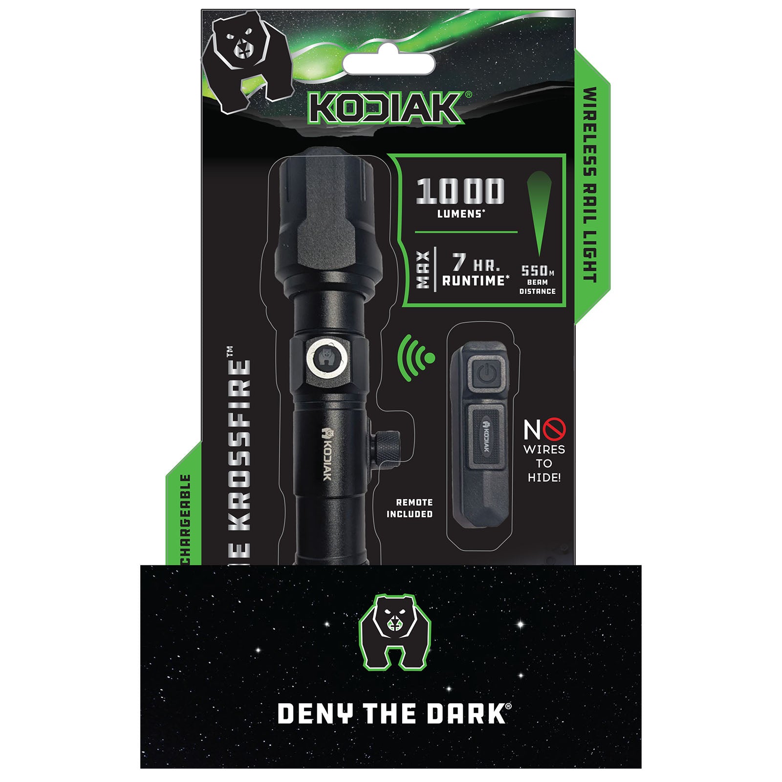 Kodiak Rechargeable 1000 Lumen Tactical Flashlight - LitezAll - Tactical Flashlights - 1