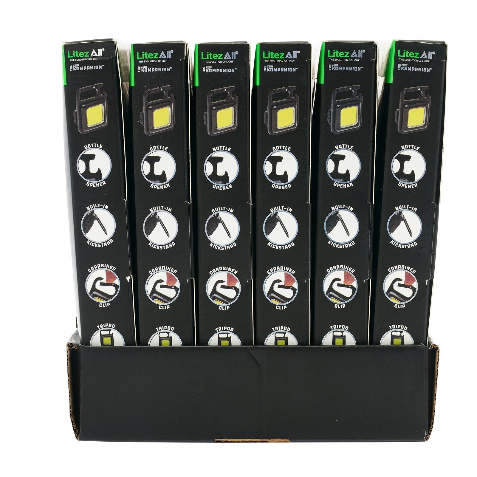 LitezAll Rechargeable 300 Lumen Kompanion 4 - Pack Gift Box - LitezAll - Work Lights - 54
