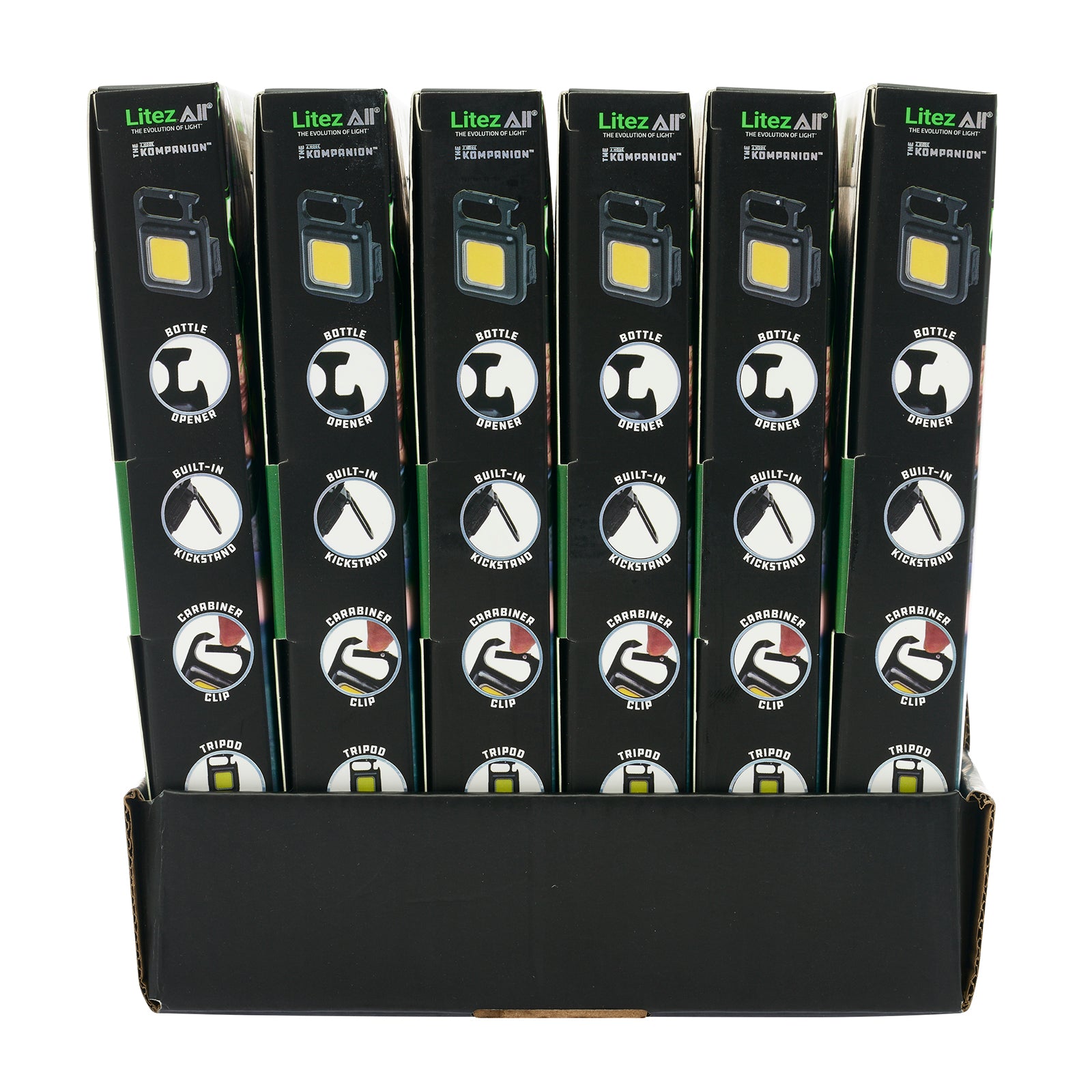 LitezAll Rechargeable 300 Lumen Kompanion 4 - Pack Gift Box - LitezAll - Work Lights - 55
