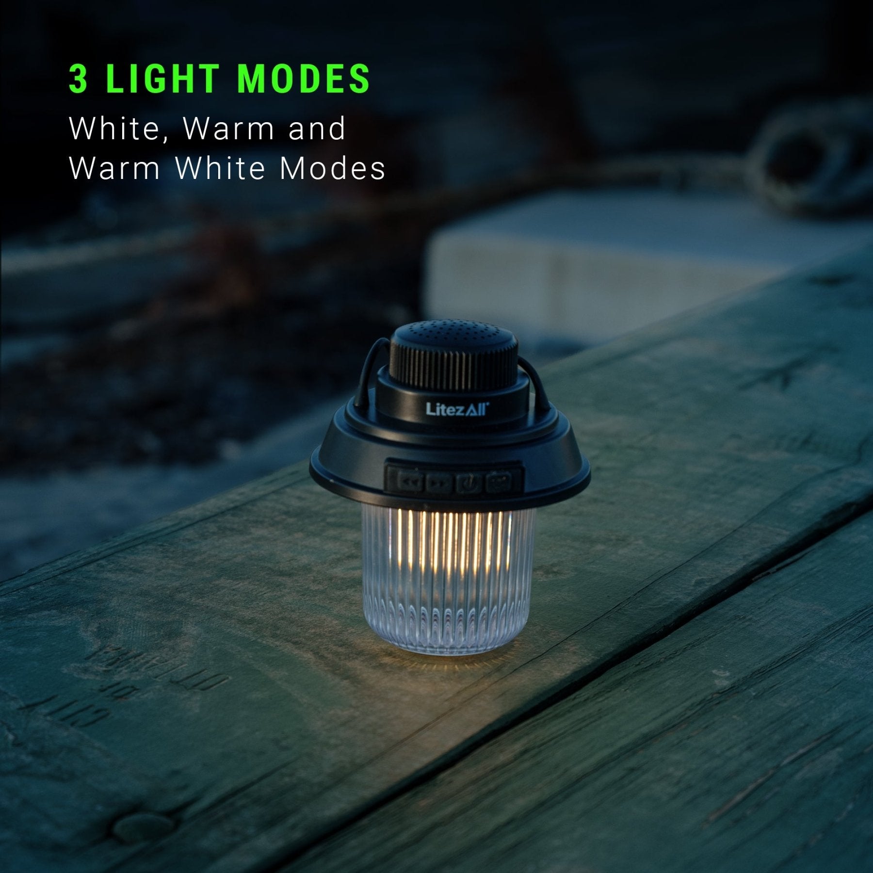LitezAll® Rechargeable Mini Camping Lantern with Bluetooth Speaker - LitezAll - Lanterns - 3