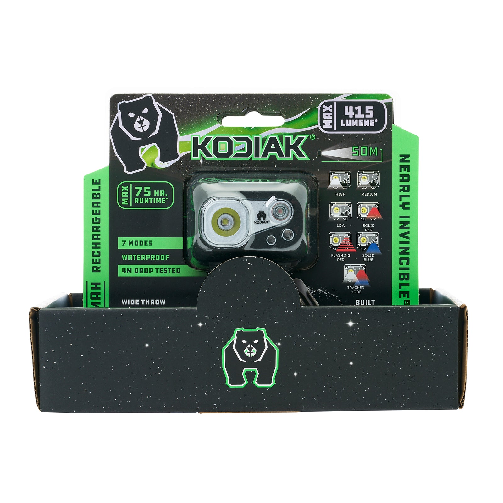 Kodiak® Rechargeable 415 Lumen Nearly Invincible Waterproof Headlamp - LitezAll - Headlamps - 20